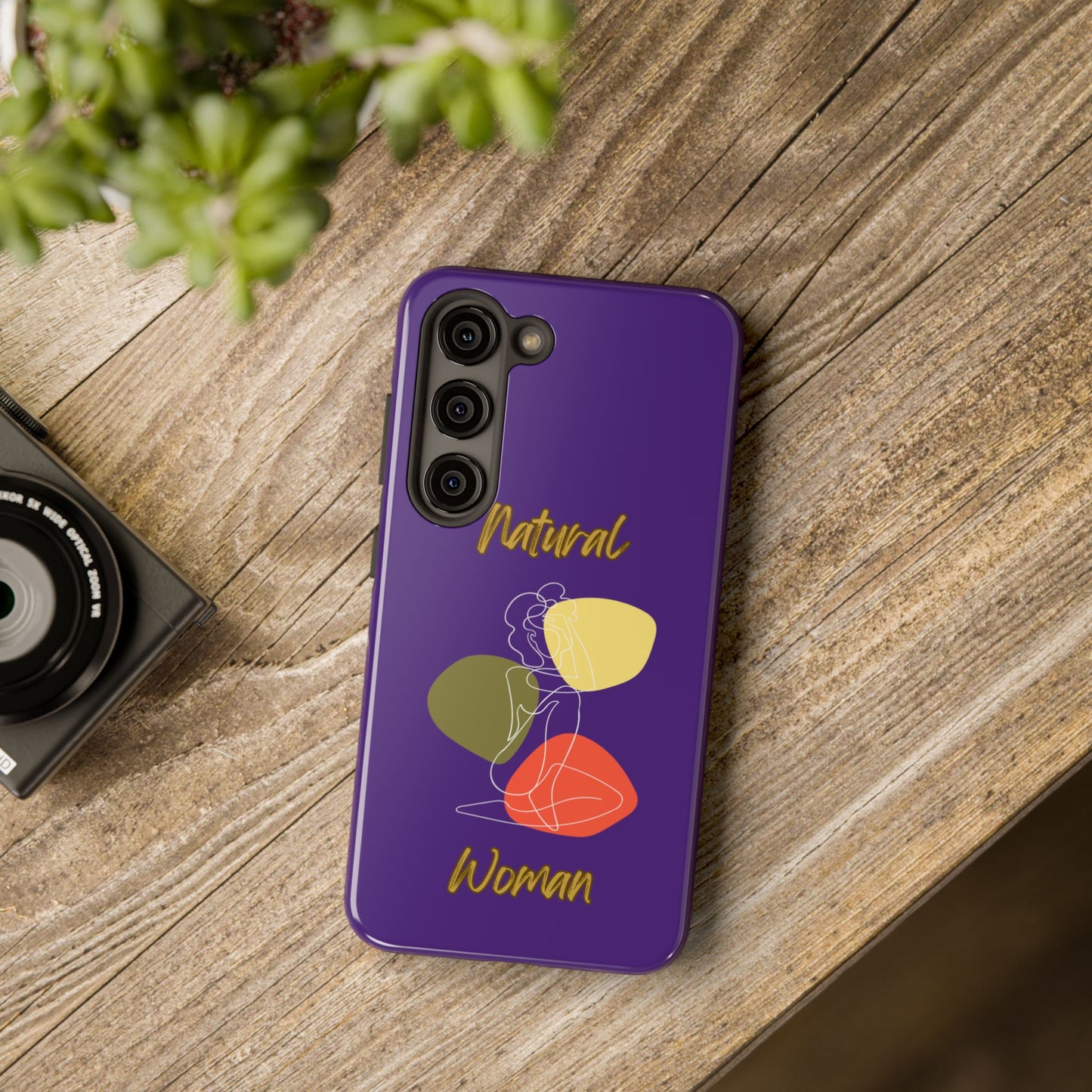 Natural Woman Colorful Pose (WL)Tough Phone Cases PURPLE