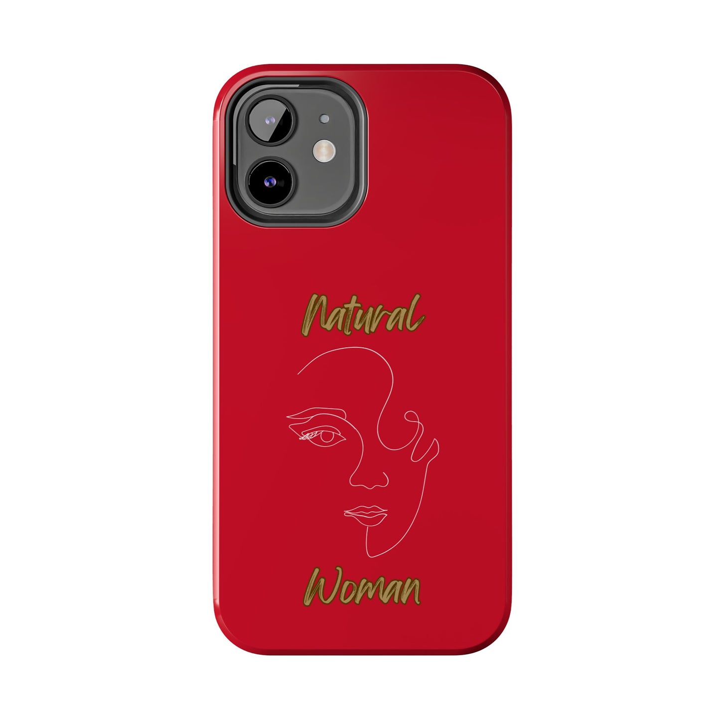 Natural Woman Looking (WL) Tough Phone Cases DARK RED