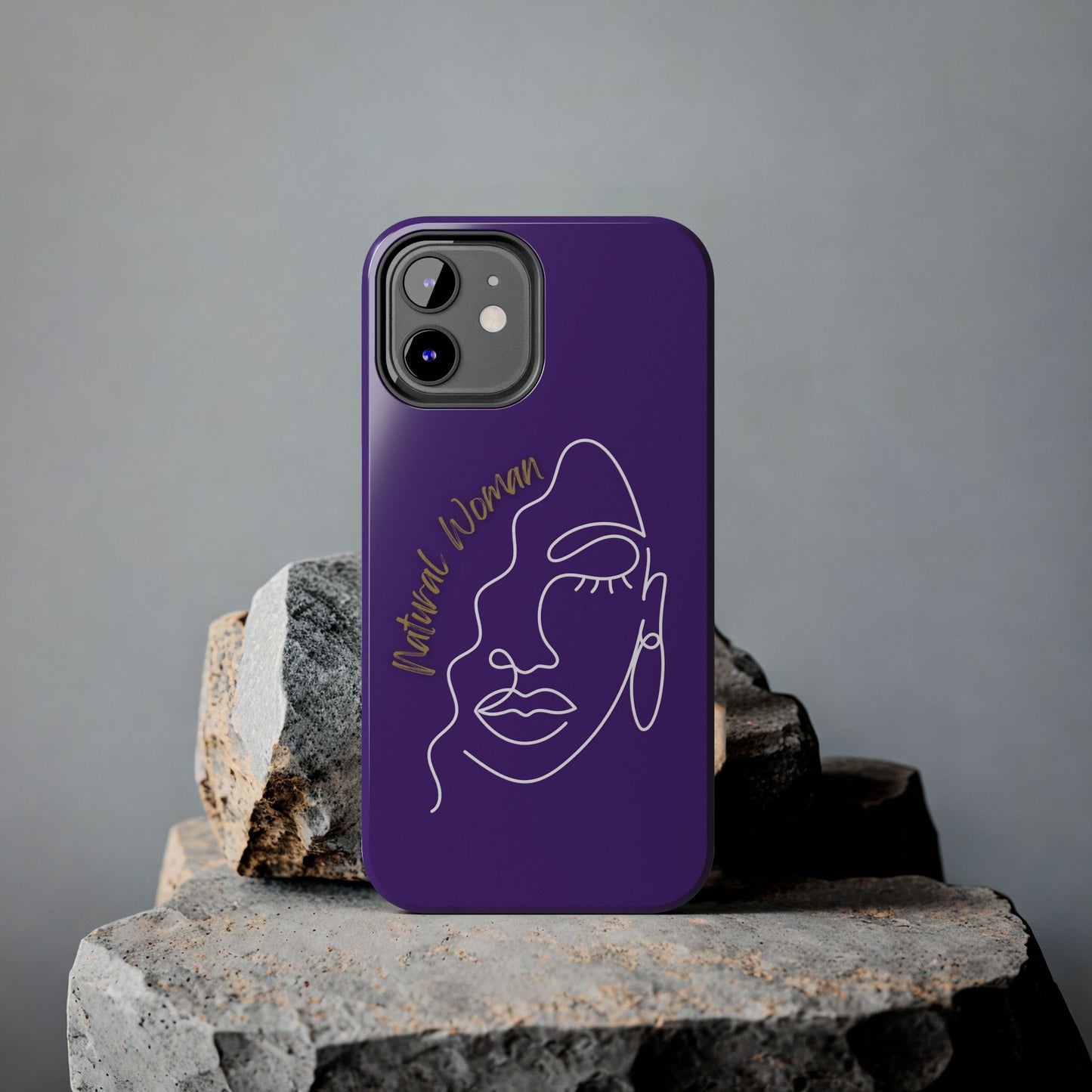 Natural Woman Half Face (WL)Tough Phone Case PURPLE