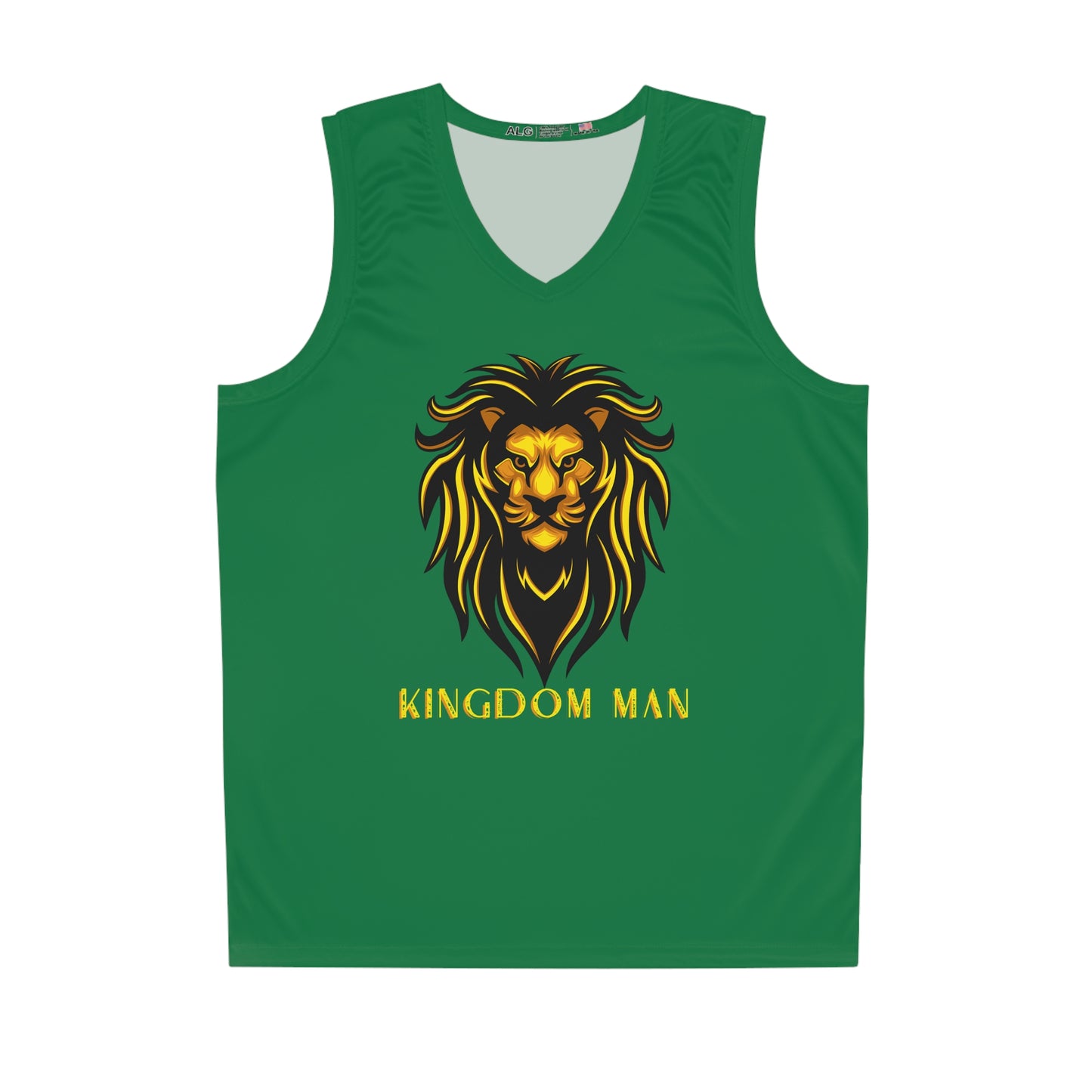 Kingdom Man (Gold) Basketball Jersey DARK GREEN