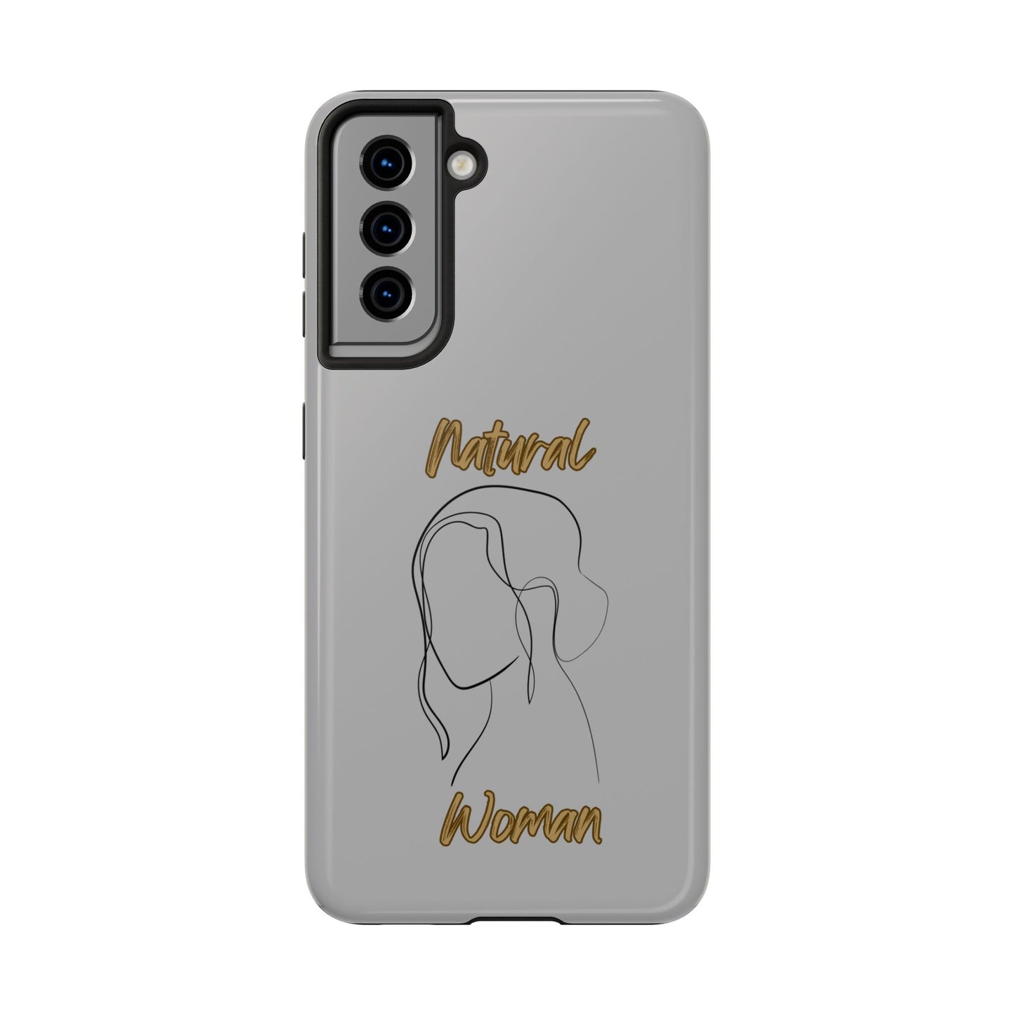 Natural Woman Hanging Hair (BL) Tough Phone Cases LIGHT GREY