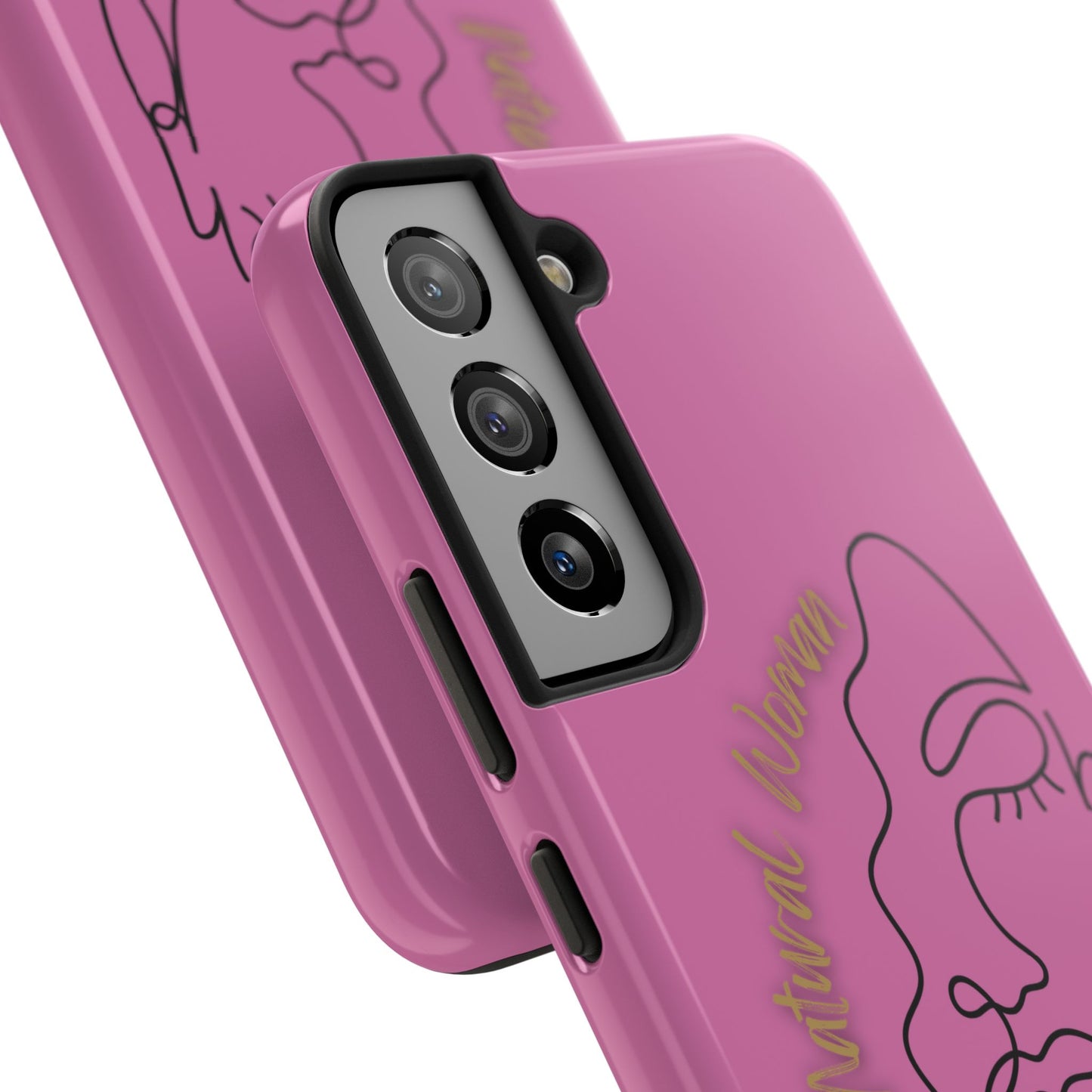 Natural Woman Half Face (BL)Tough Phone Case LIGHT PINK