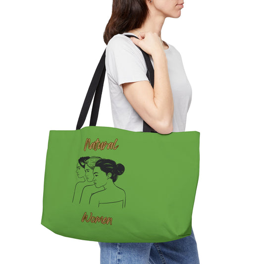 Natural Women United Friends (BL) Weekender Tote Bag GREEN