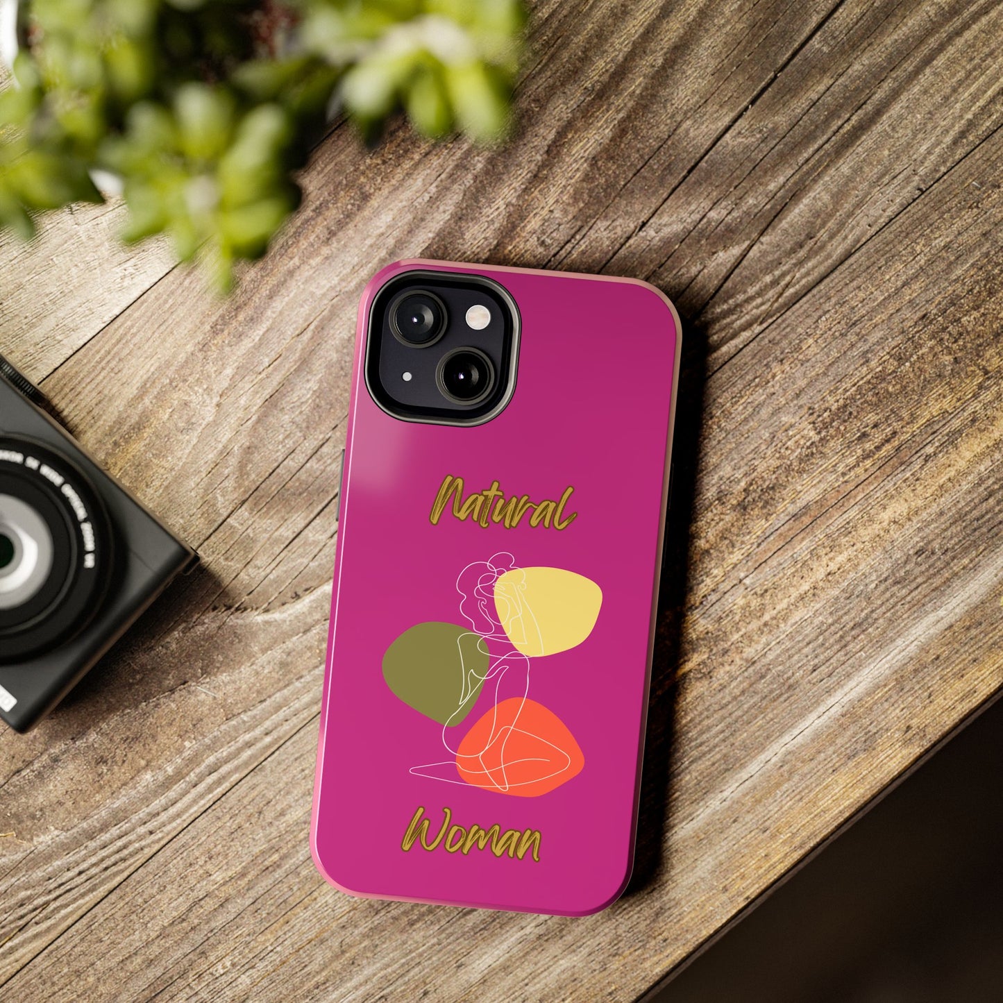 Natural Woman Colorful Pose (WL)Tough Phone Cases PINK