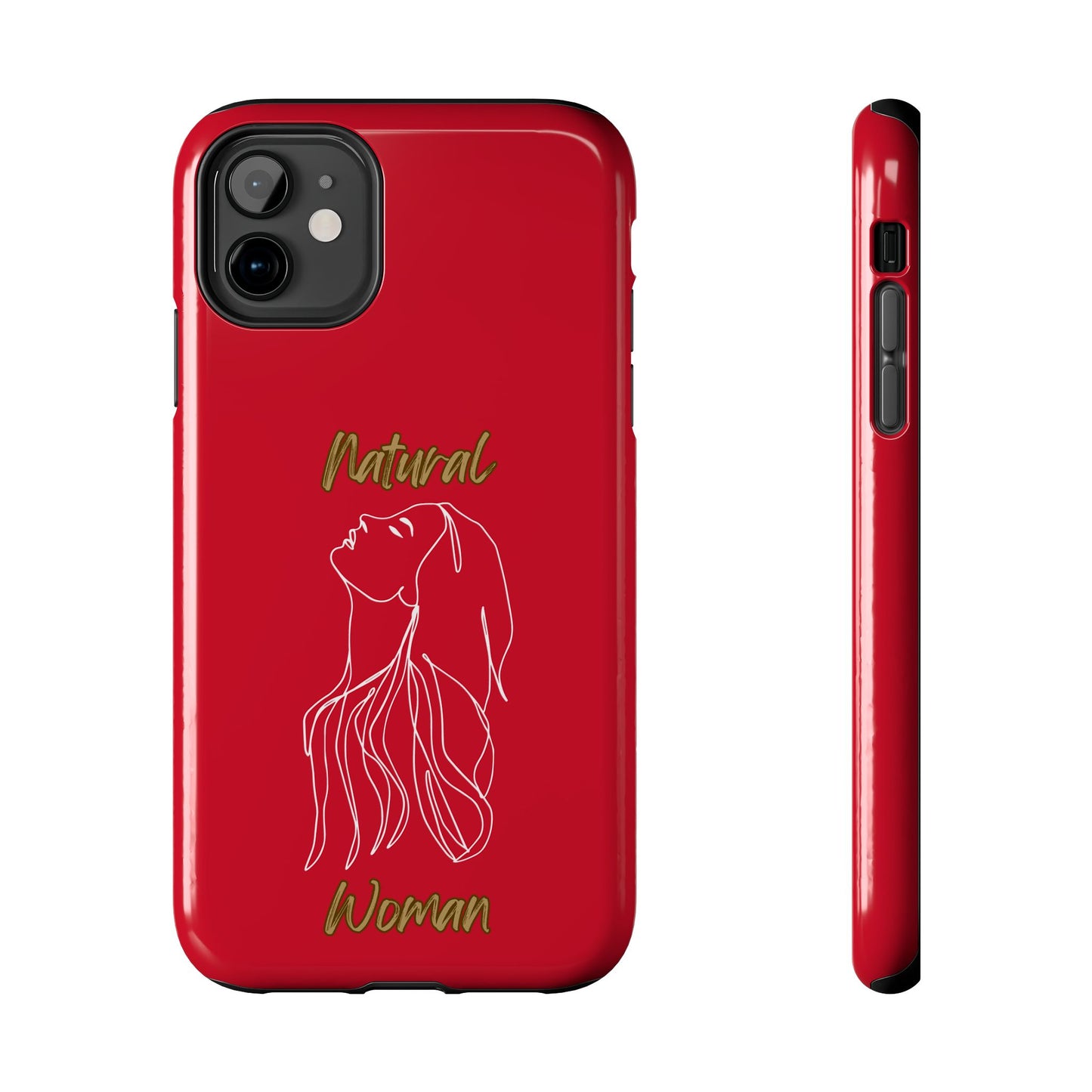 Natural Woman Appreciation (WL) Tough Phone Cases DARK RED