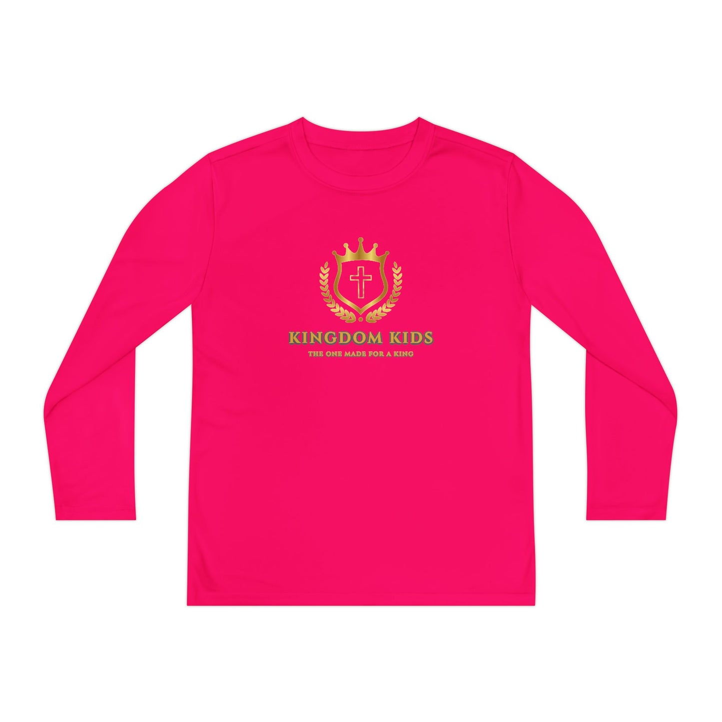 Kingdom Kids Youth Long Sleeve Tee - Crown Design