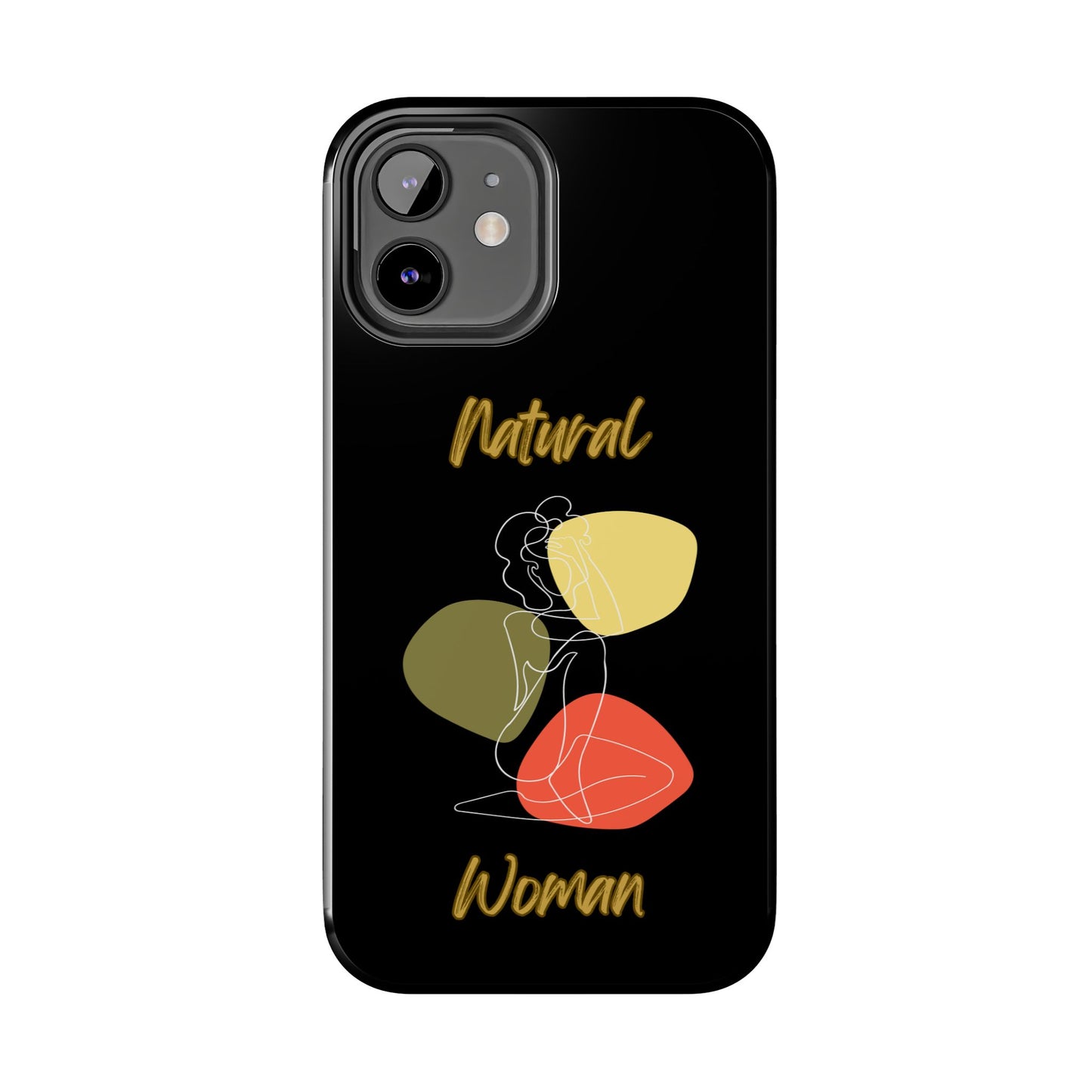 Natural Woman Colorful Pose (WL)Tough Phone Cases BLACK