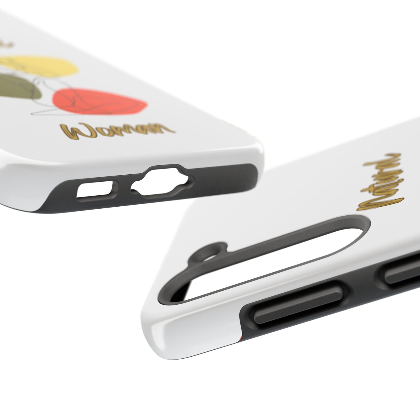 Natural Woman Colorful Pose (BL)Tough Phone Cases WHITE