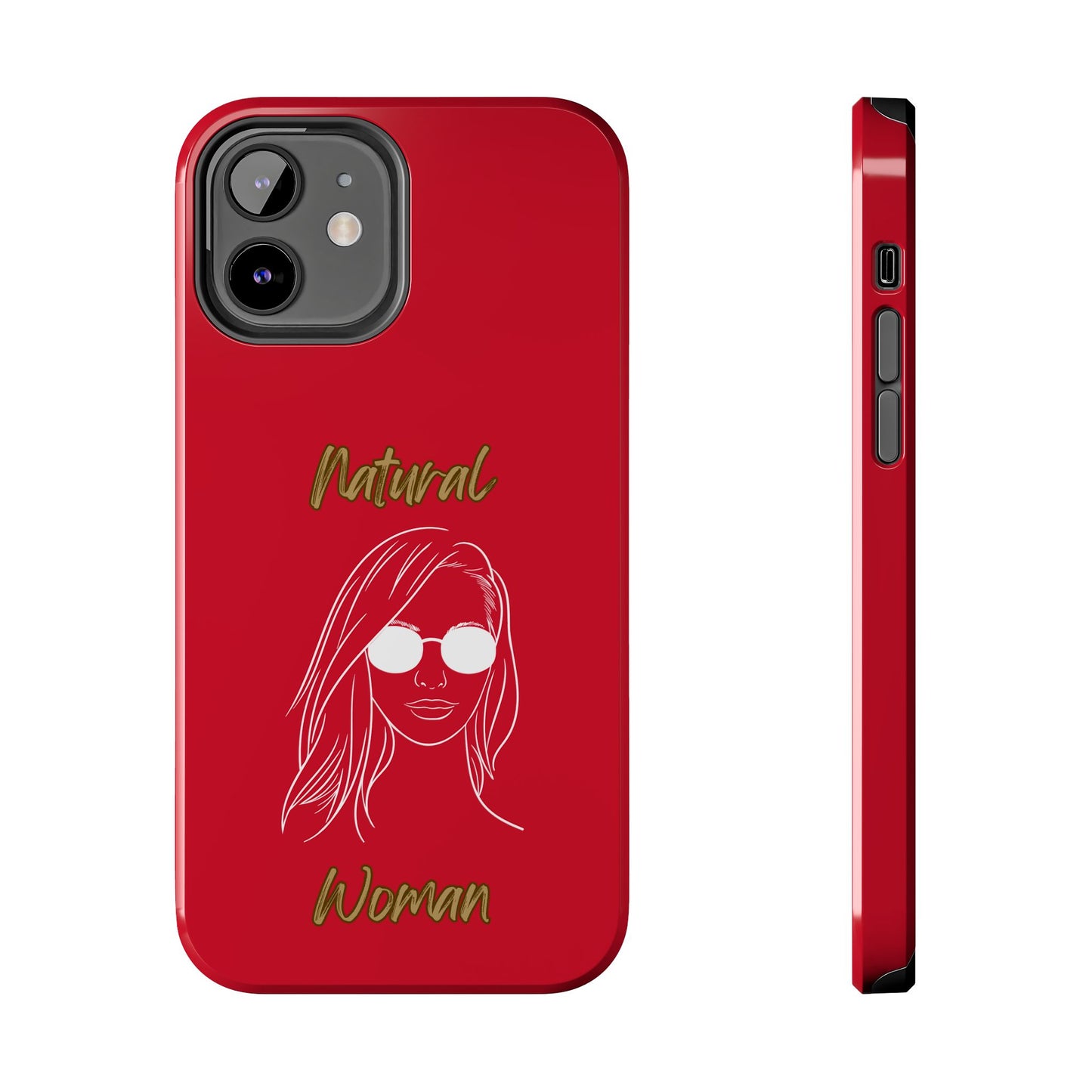 Natural Woman Shades (WL)Tough Phone Cases DARK RED