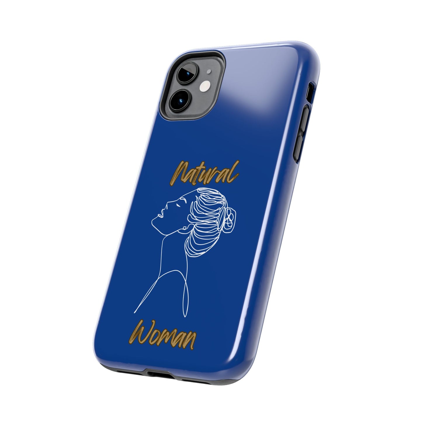 Natural Woman Wet Bun (WL) Tough Phone Cases DARK BLUE