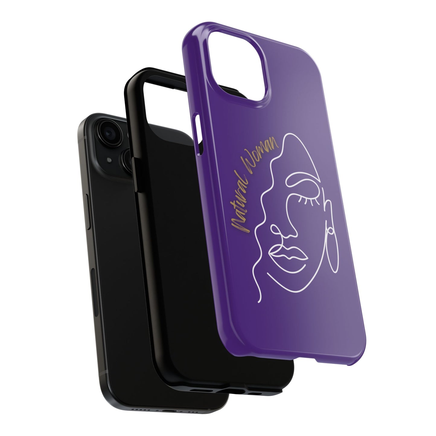Natural Woman Half Face (WL)Tough Phone Case PURPLE