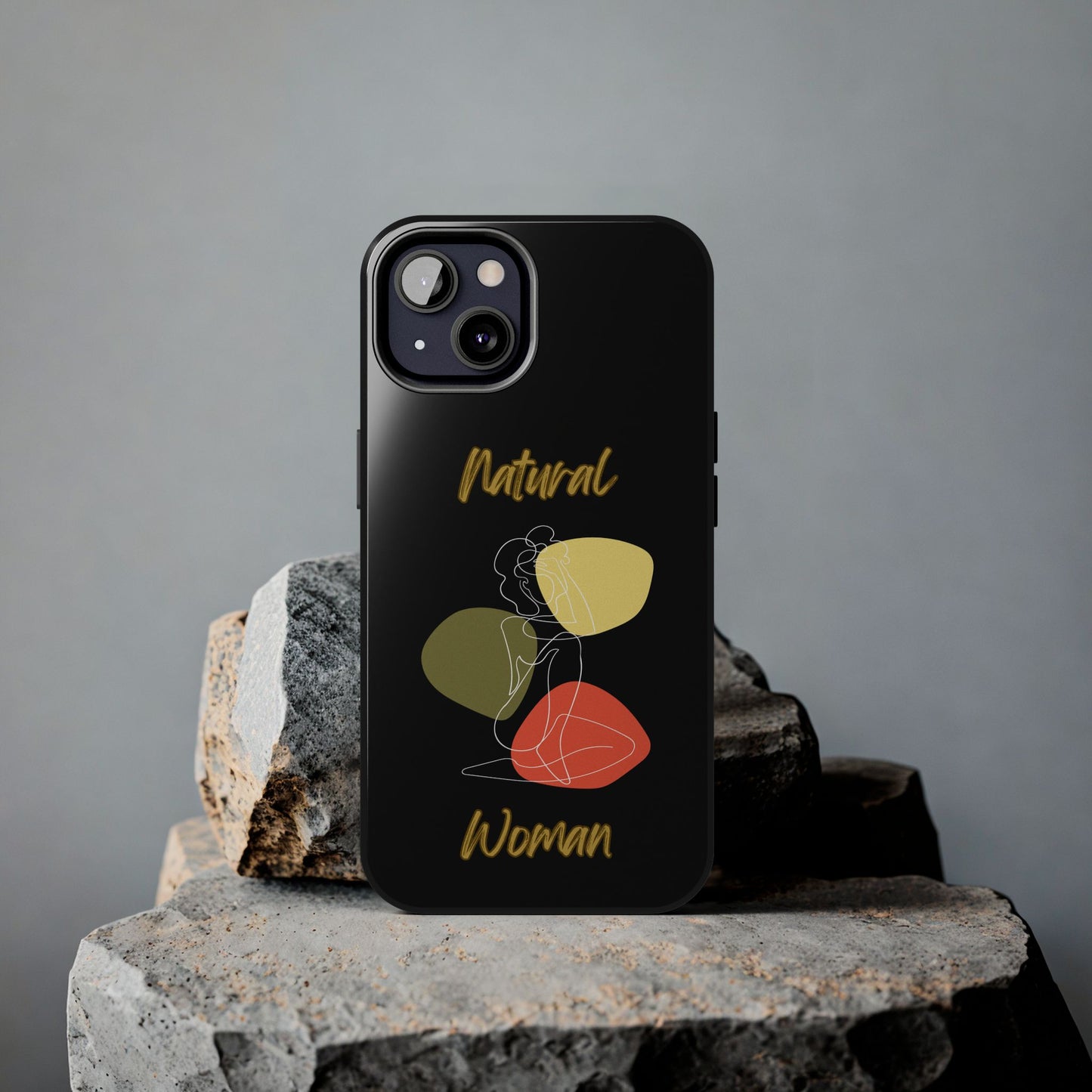 Natural Woman Colorful Pose (WL)Tough Phone Cases BLACK