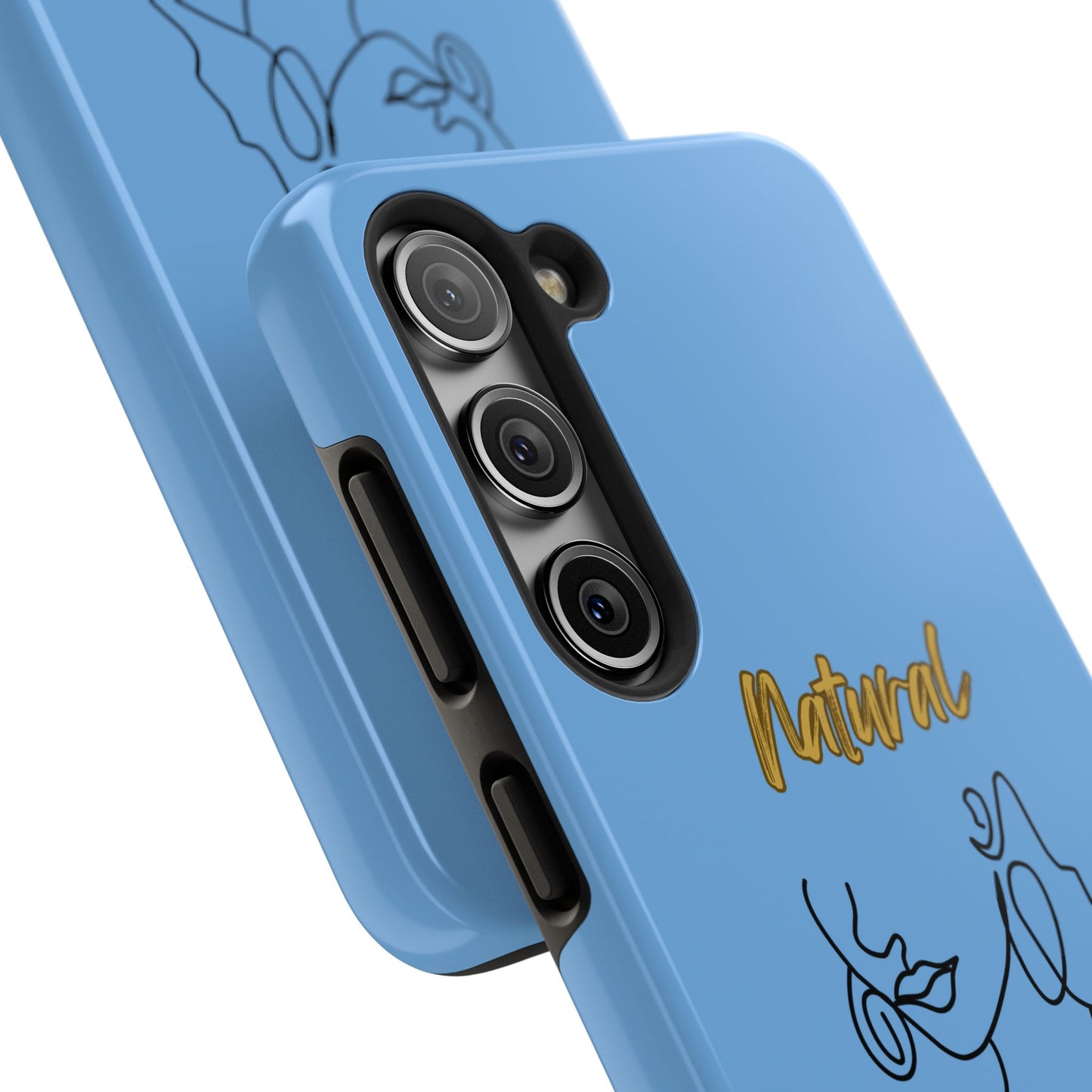 Natural Woman Lips (BL)Tough Phone Cases LIGHT BLUE