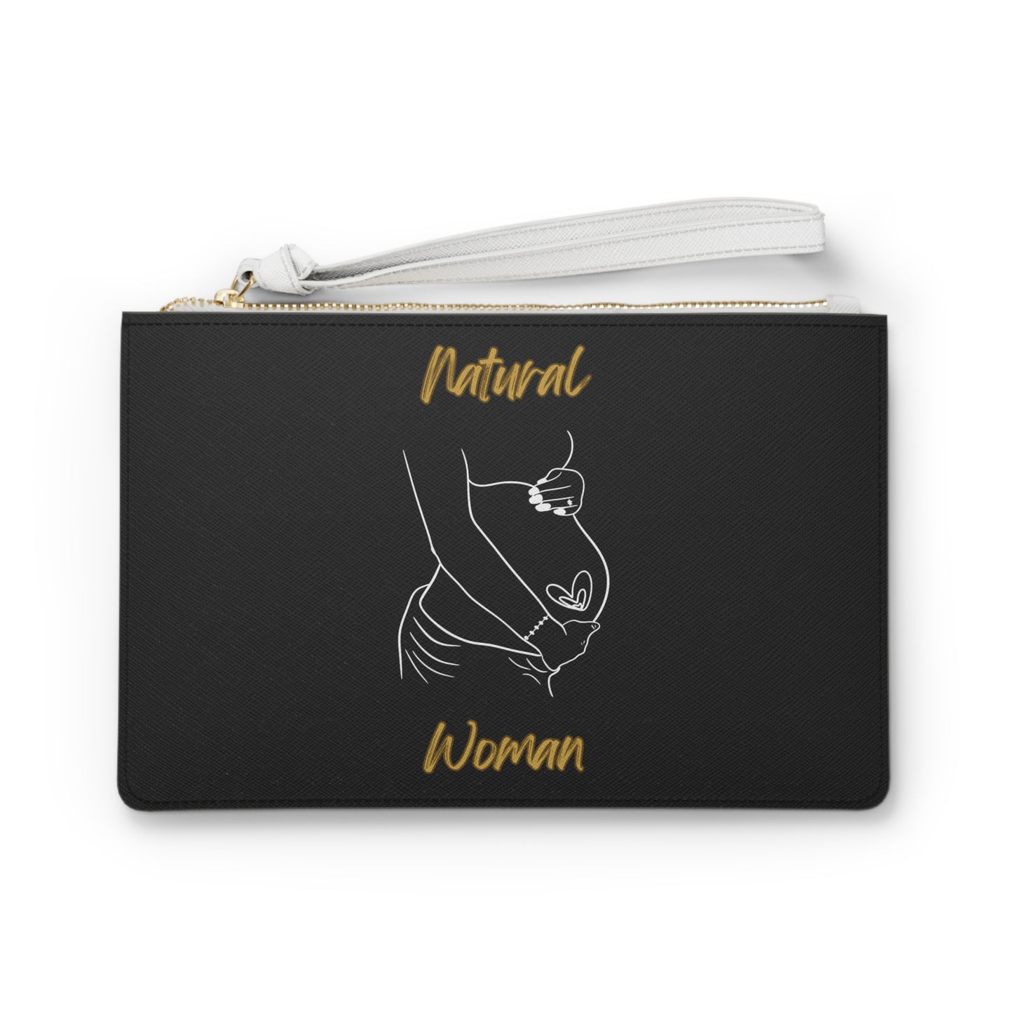Natural Woman Loved In & Out (WL) Clutch Bag BLACK