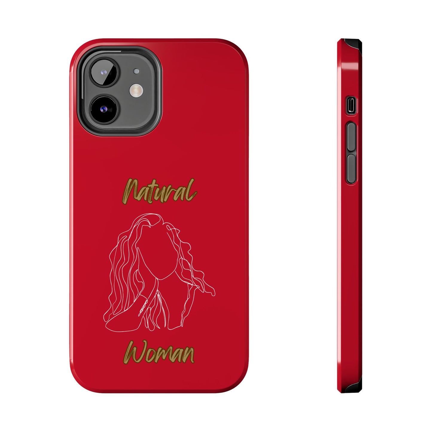 Natural Woman Relaxed (WL) Tough Phone Cases DARK RED