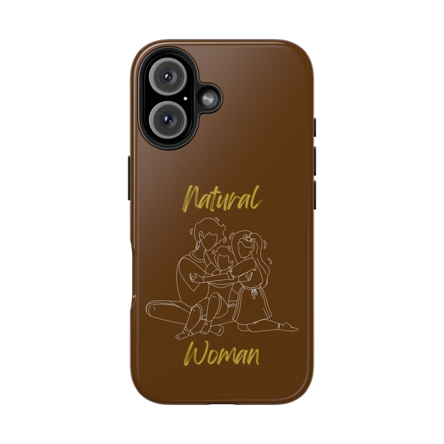 Natural Woman Bear Hugs (WL) Tough Phone Cases BROWN