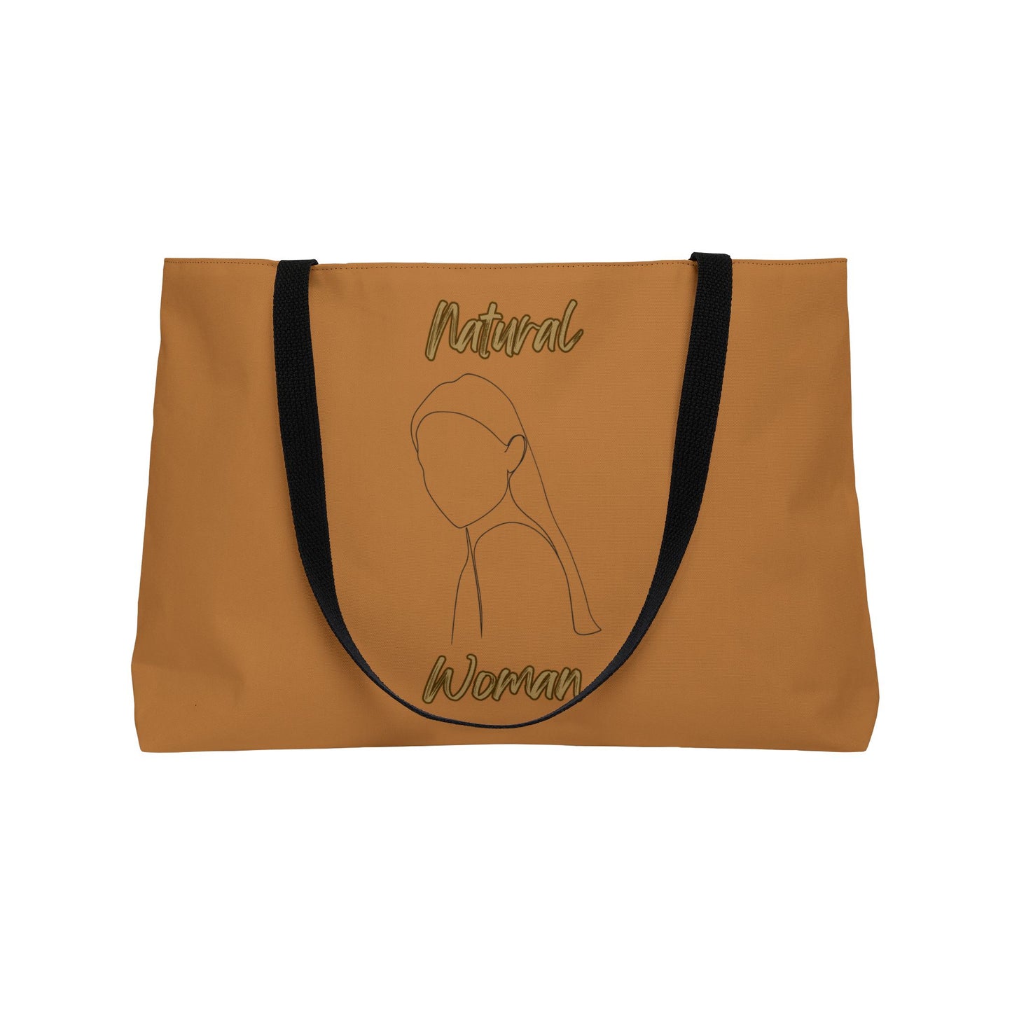 Natural Woman Tilted Look (BL) Weekender Tote Bag LIGHT BROWN