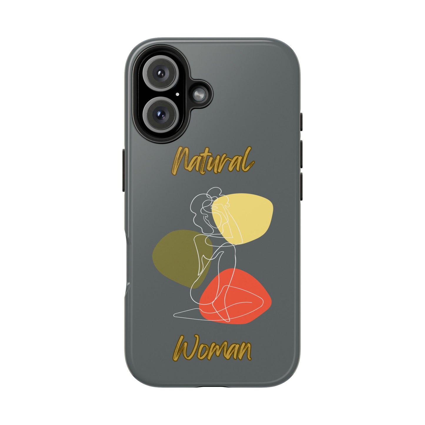 Natural Woman Colorful Pose (WL)Tough Phone Cases DARK GREY
