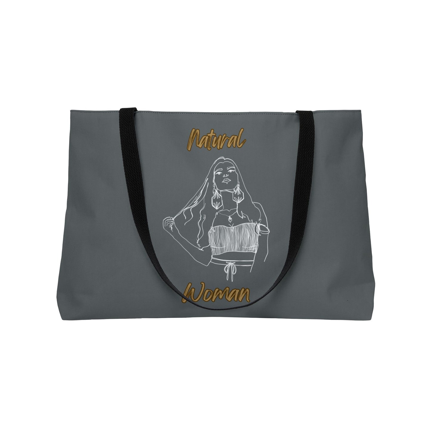Natural Woman Thinking (WL) Weekender Tote Bag DARK GREEN
