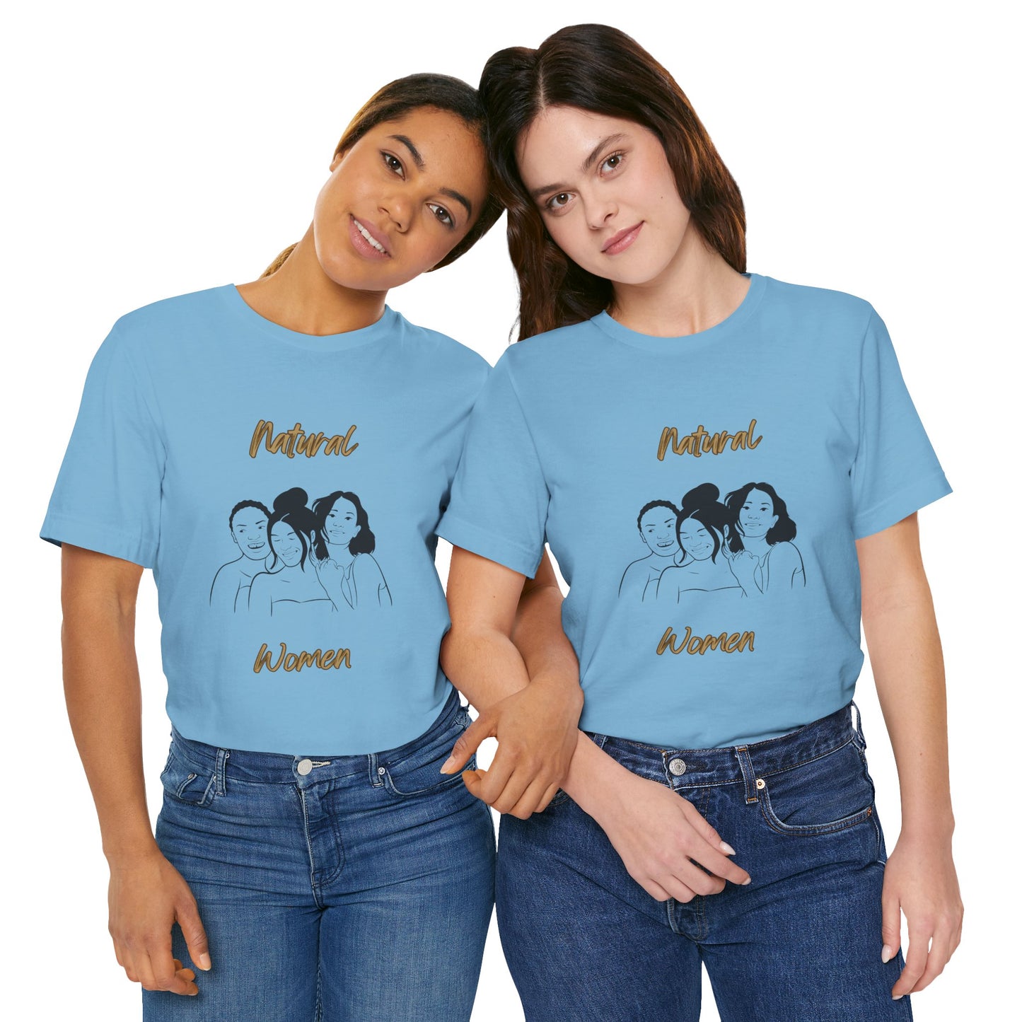 Natural Woman Laughing Friends (BL) Short Sleeve T-Shirt