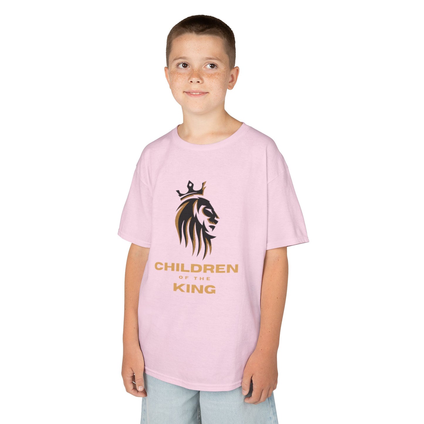 Children of the King Inspirational Kids Cotton T-Shirt (BL)