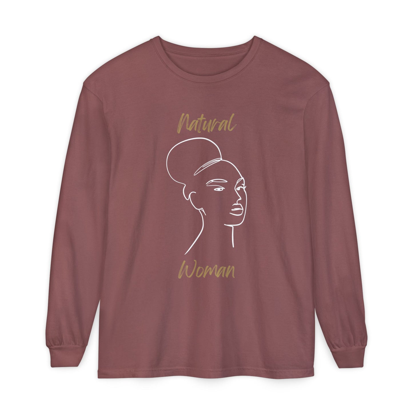 Natural Woman Hair Up (WL) Long Sleeve T-Shirt