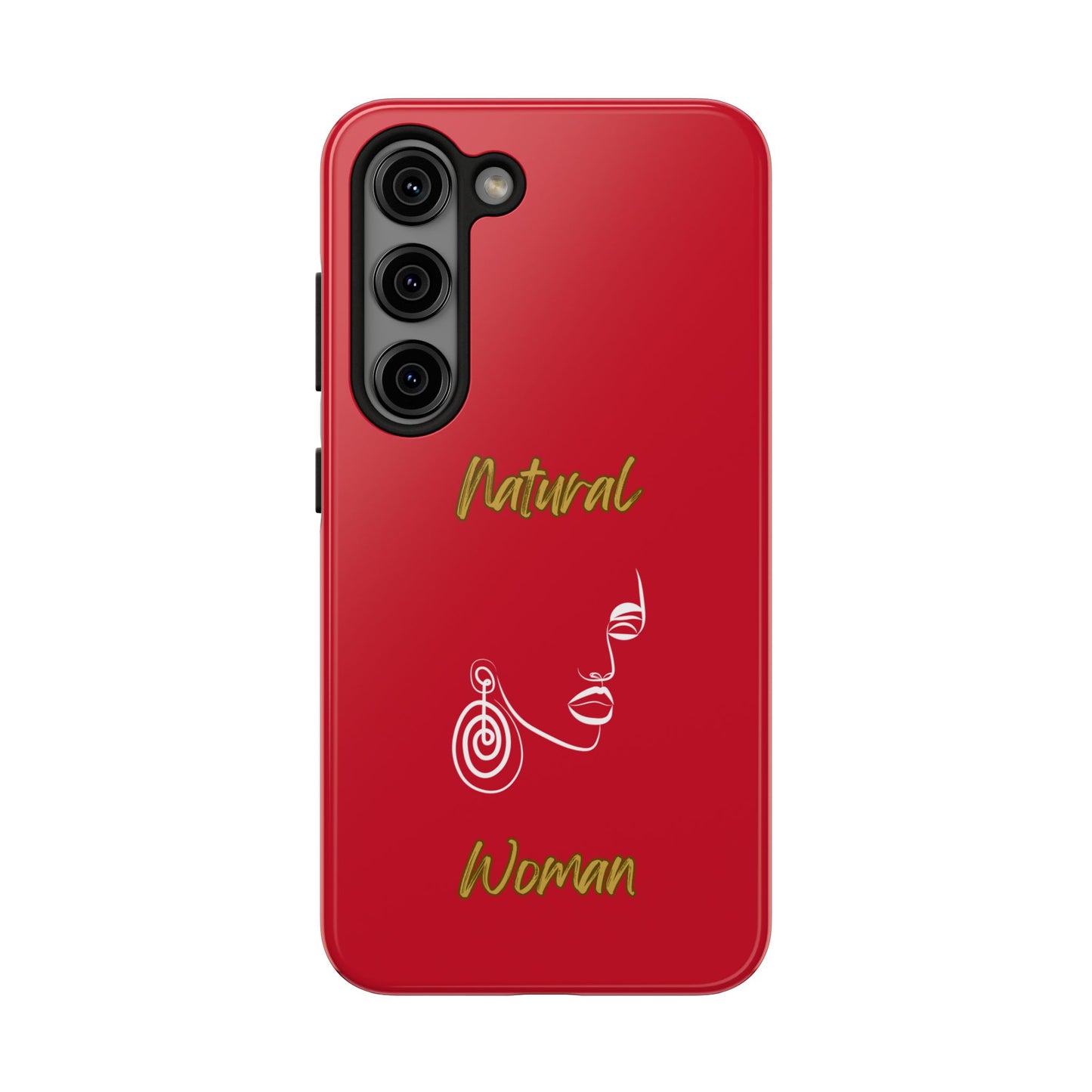 Natural Woman Music In My Soul (WL)Tough Phone Cases DARK RED