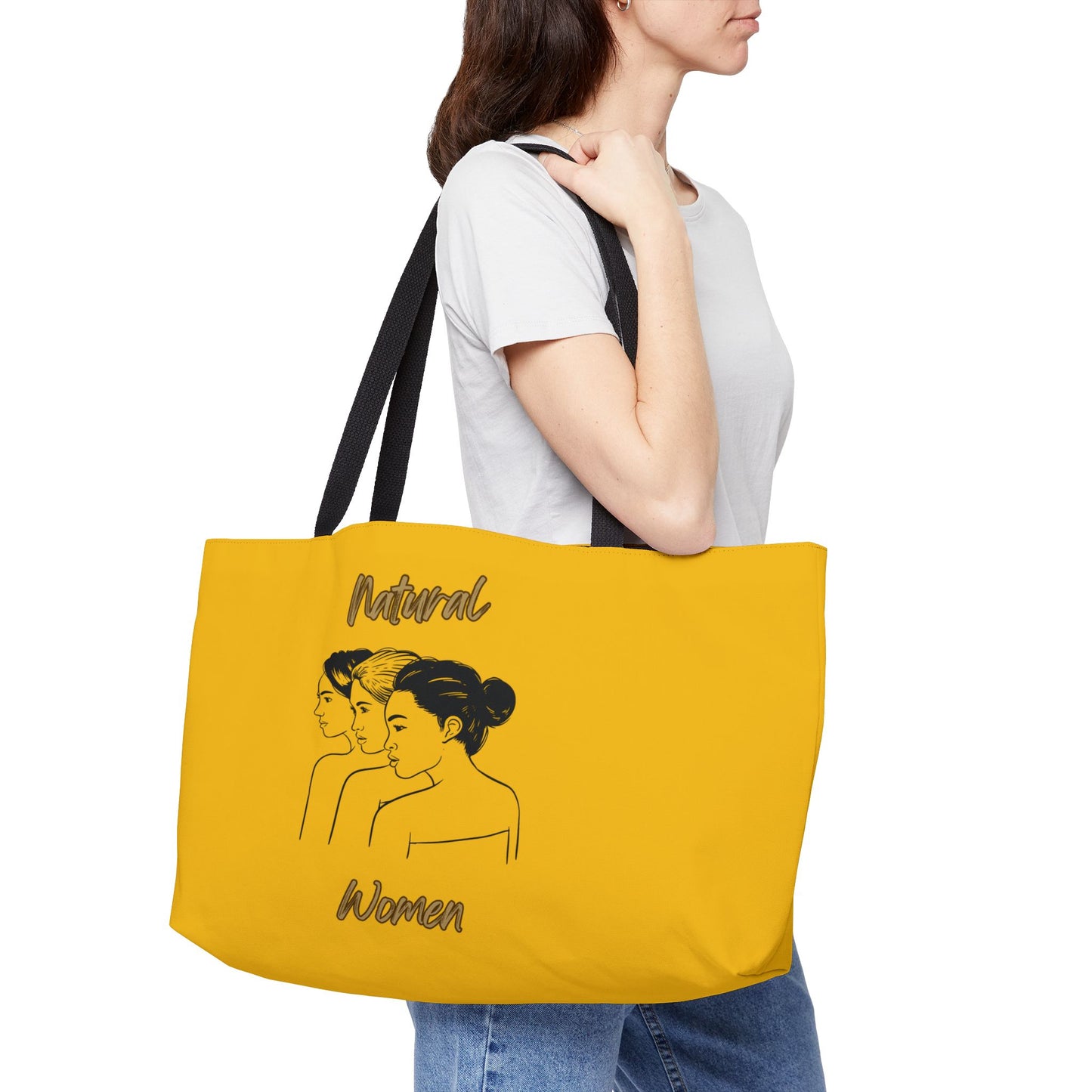 Natural Women United Friends (BL) Weekender Tote Bag YELLOW