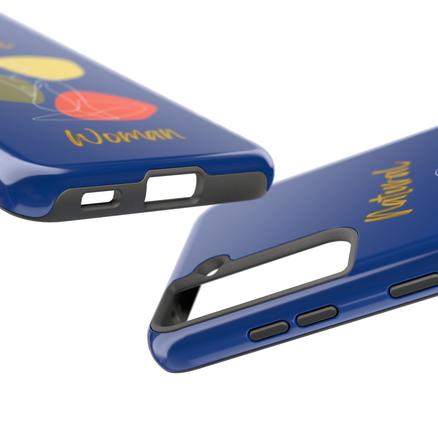 Natural Woman Colorful Pose (WL)Tough Phone Cases DARK BLUE
