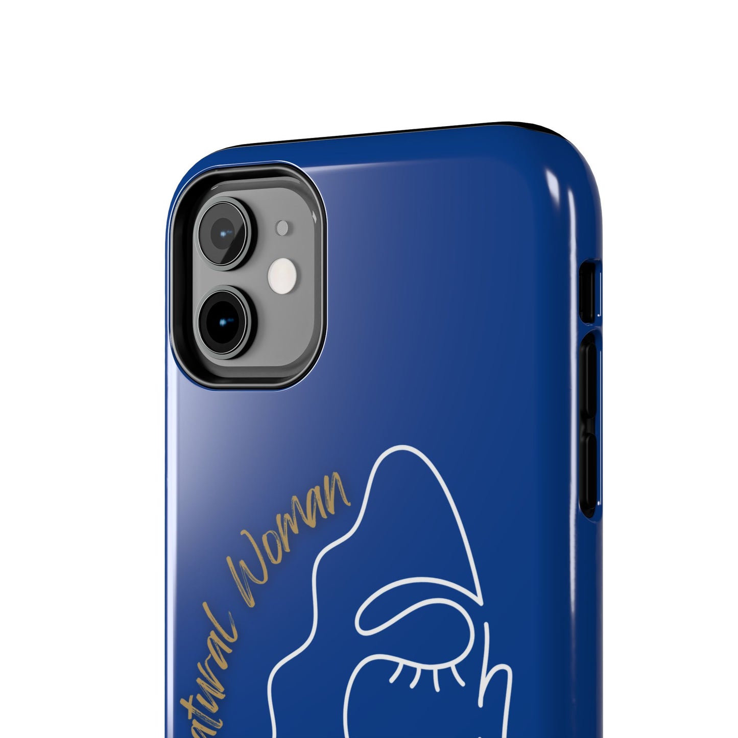Natural Woman Half Face (WL)Tough Phone Case DARK BLUE