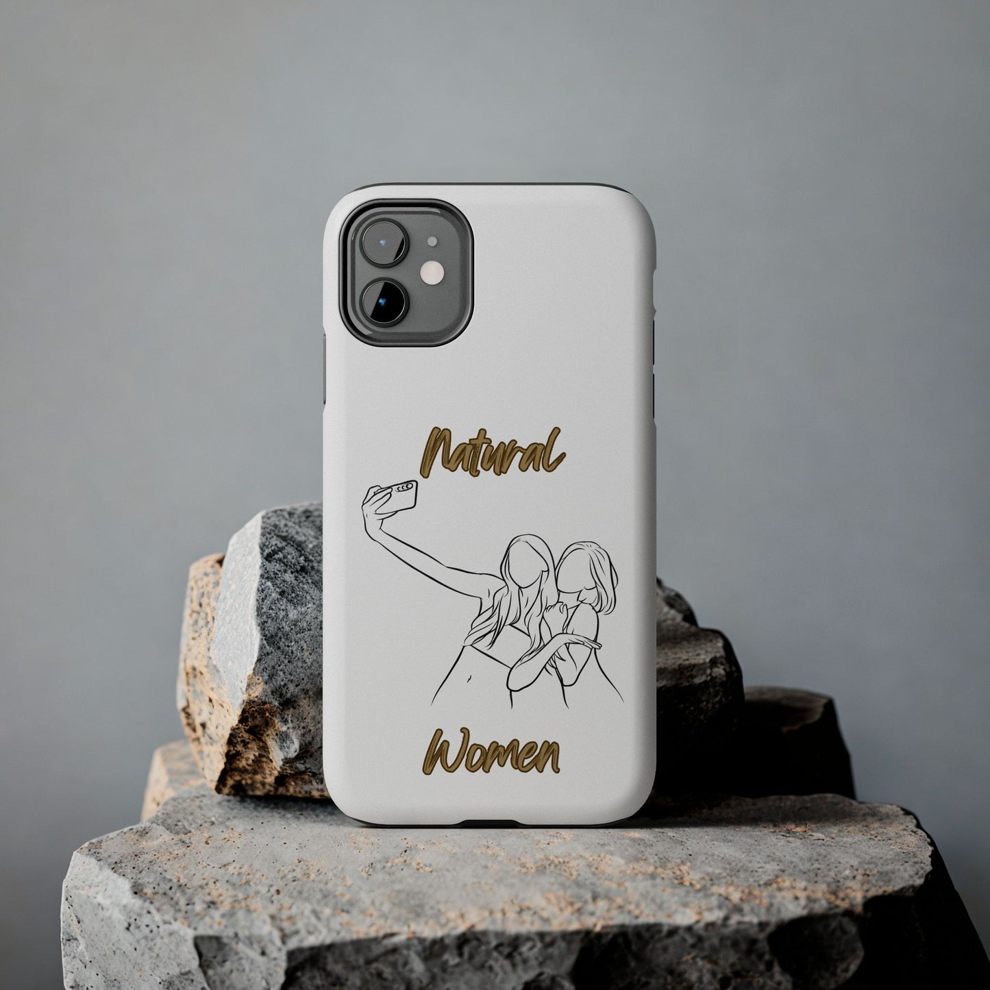 Natural Woman Friends Selfie (BL)Tough Phone Cases WHITE