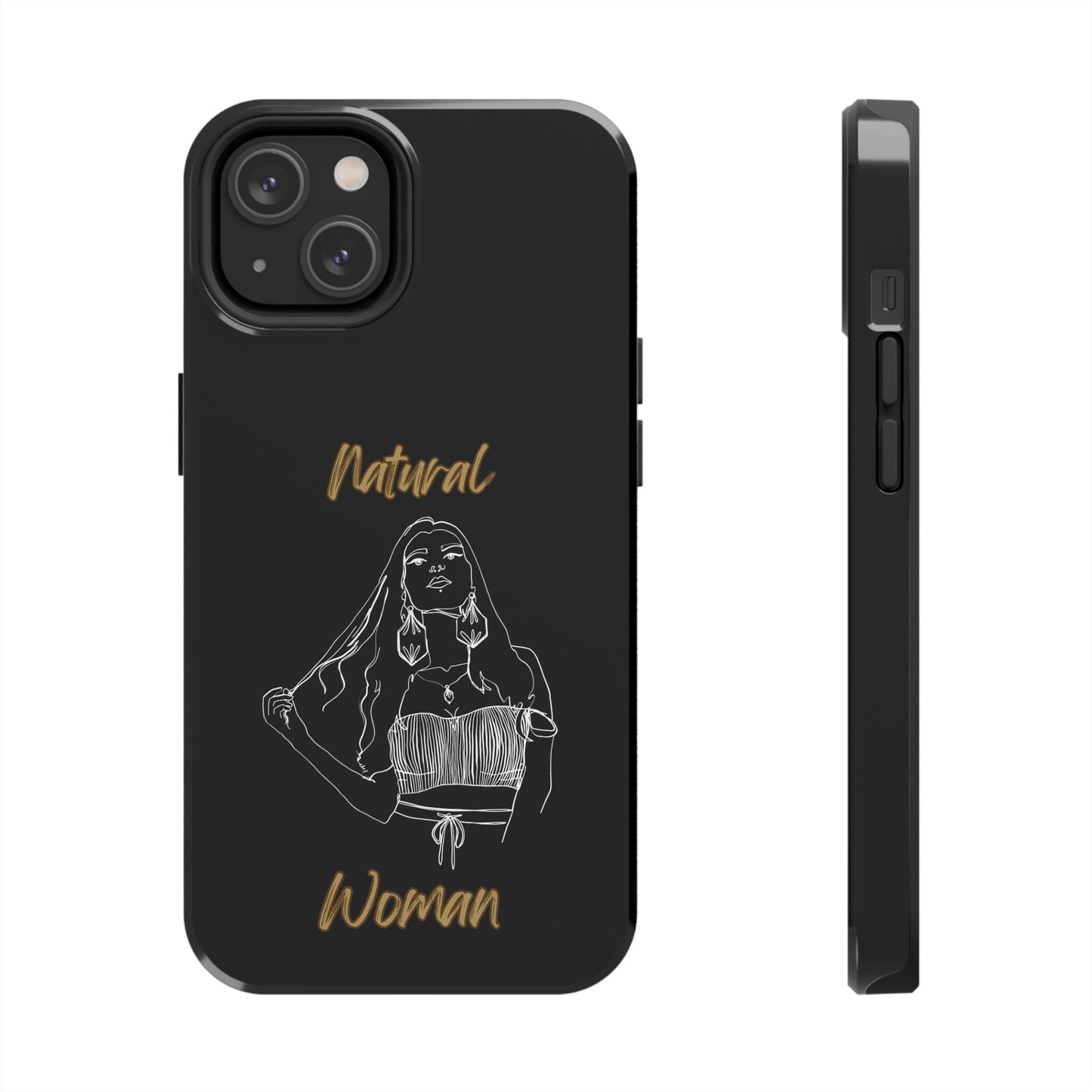 Natural Woman Thinking (WL)Tough Phone Cases BLACK