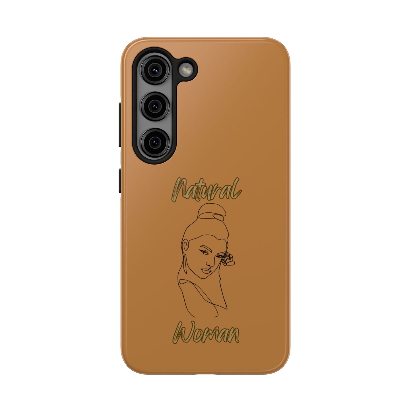 Natural Woman Sassy Bun (BL) Tough Phone Cases LIGHT BROWN