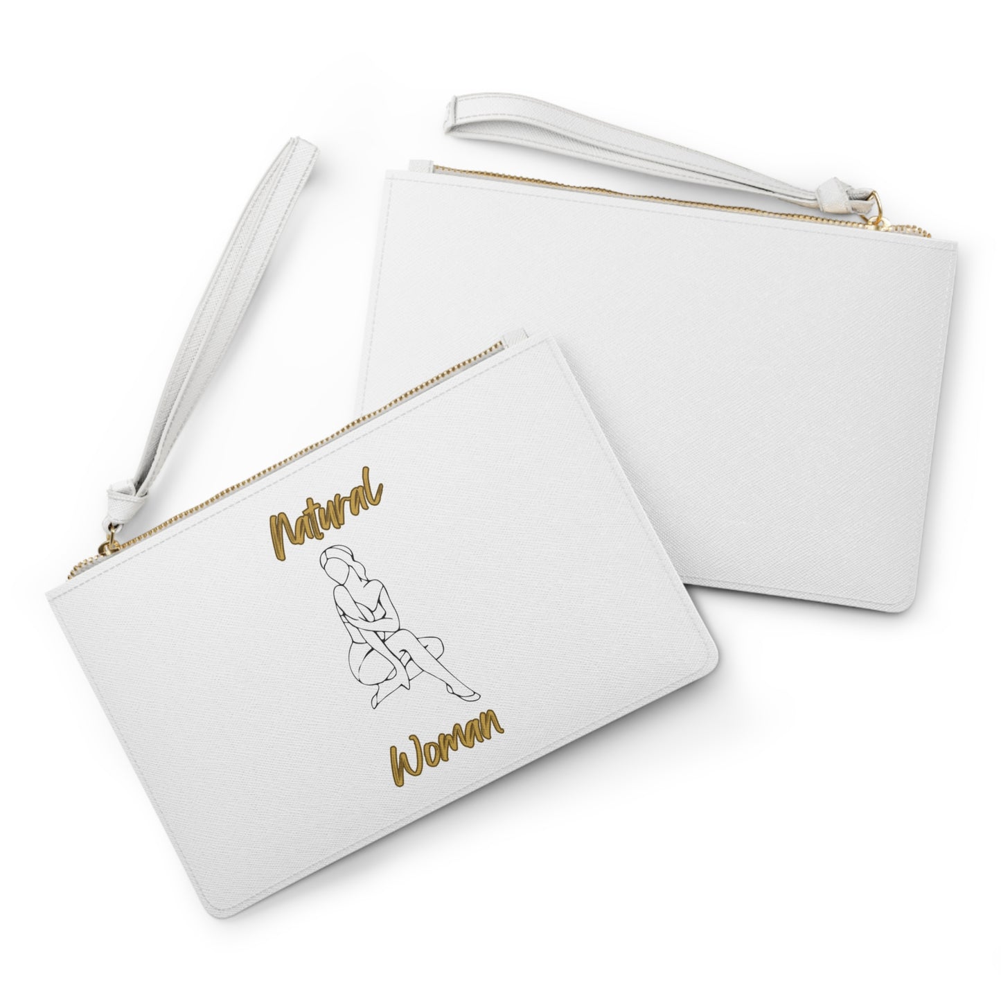 Natural Woman Shoulder Action (BL) Clutch Bag WHITE