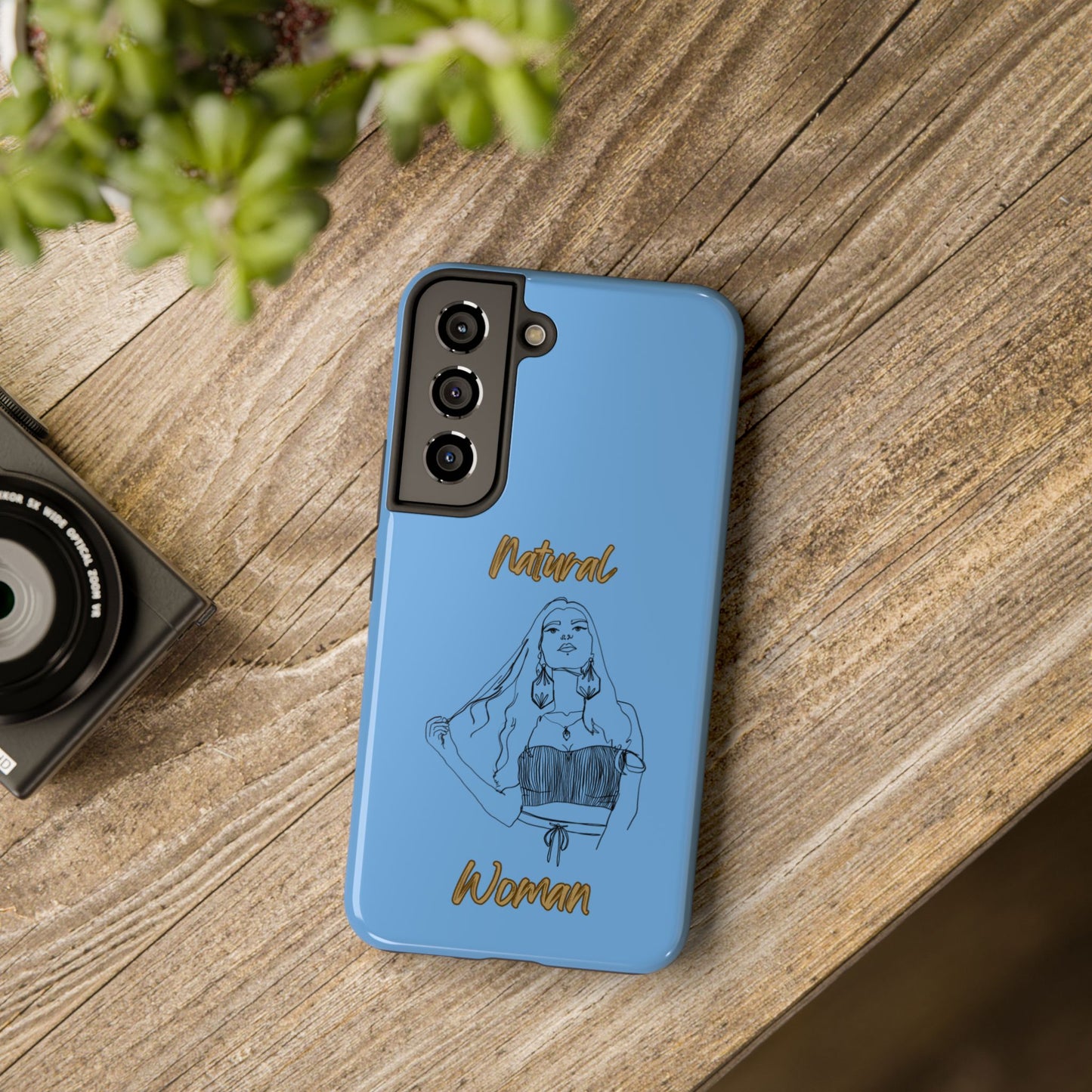Natural Woman Thinking (BL)Tough Phone Cases LIGHT BLUE