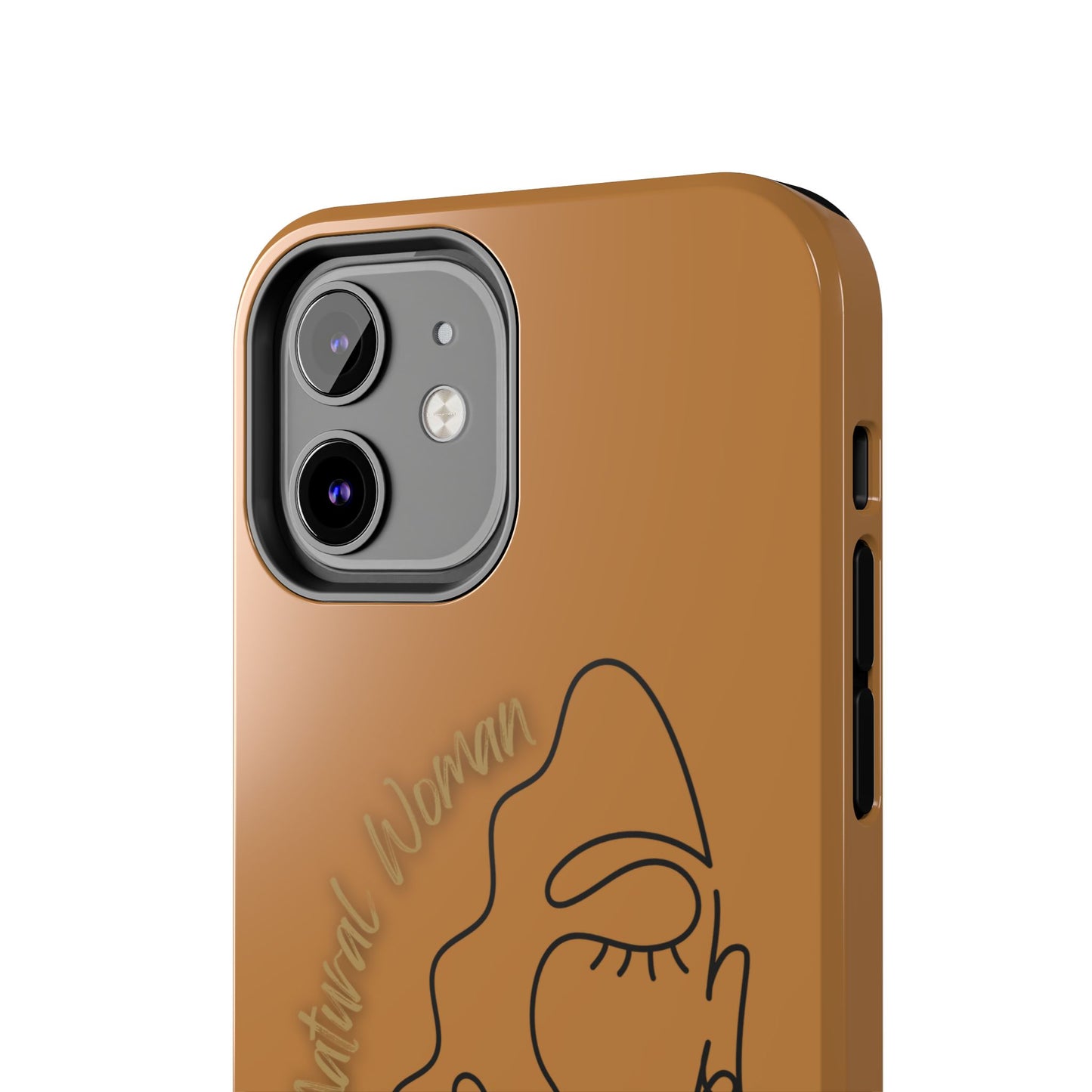 Natural Woman Half Face (BL)Tough Phone Case LIGHT BROWN