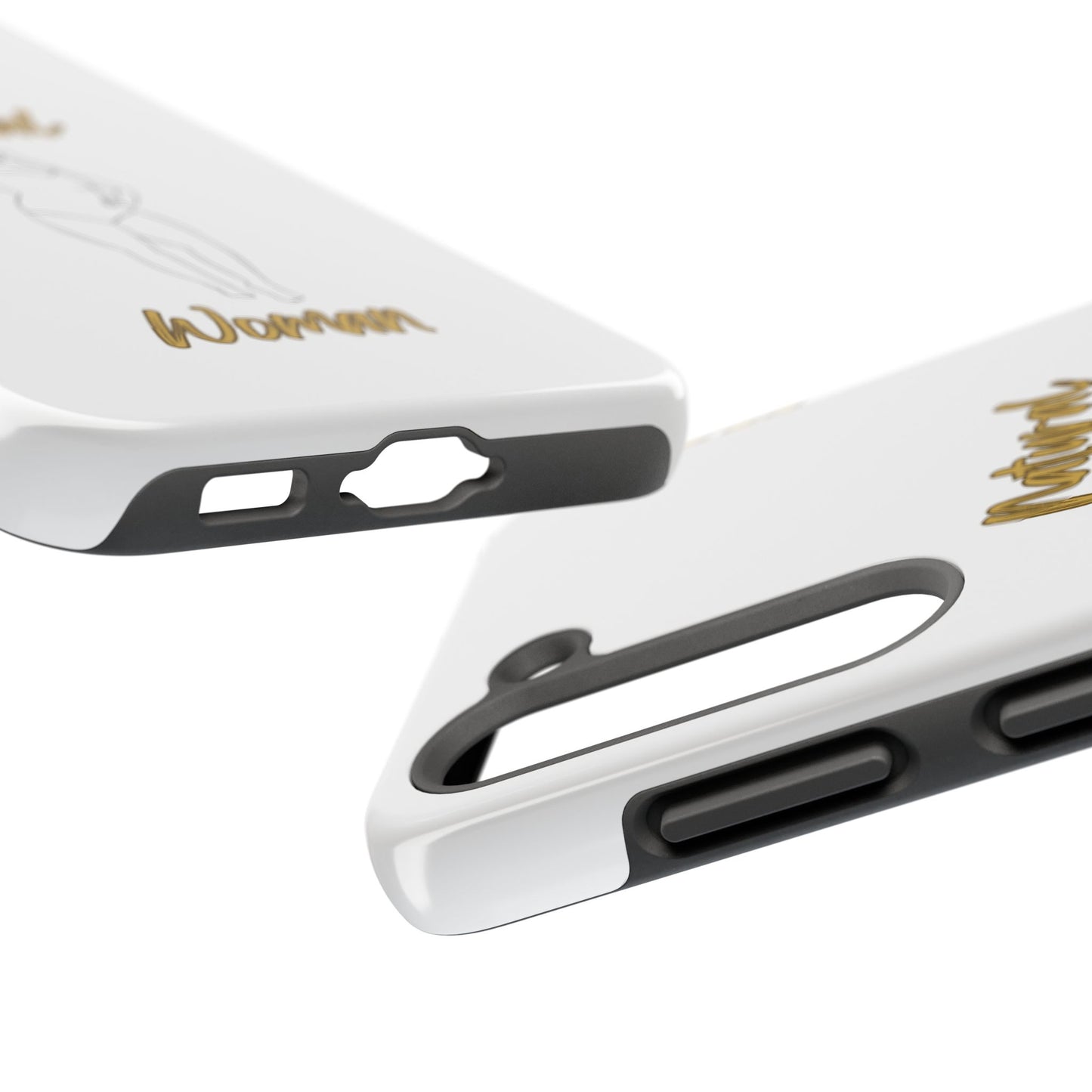 Natural Woman Looking Good (BL)Tough Phone Cases WHITE