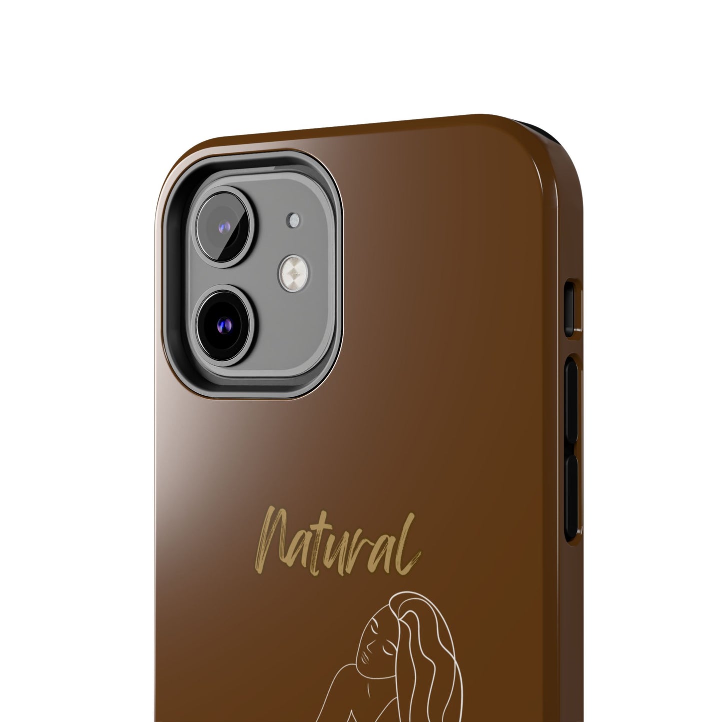 Natural Woman Beauty (WL) Tough Phone Cases BROWN