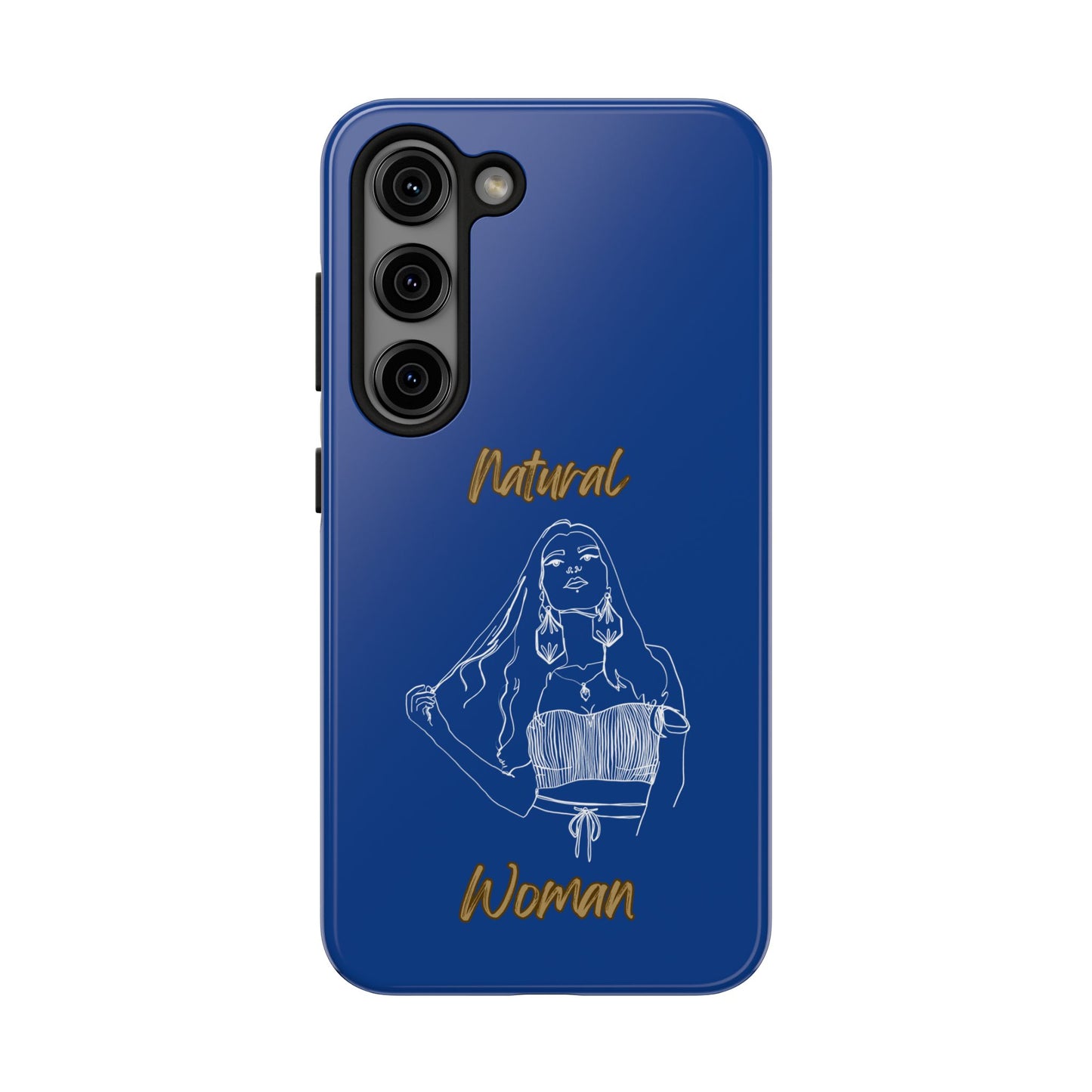 Natural Woman Thinking (WL)Tough Phone Cases DARK BLUE