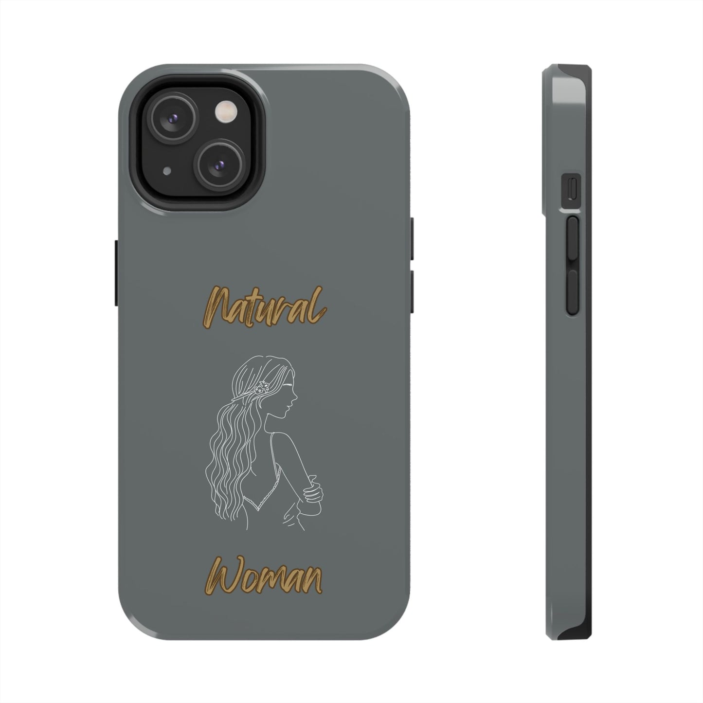 Natural Woman Young Woman (WL)Tough Phone Cases DARK GREY