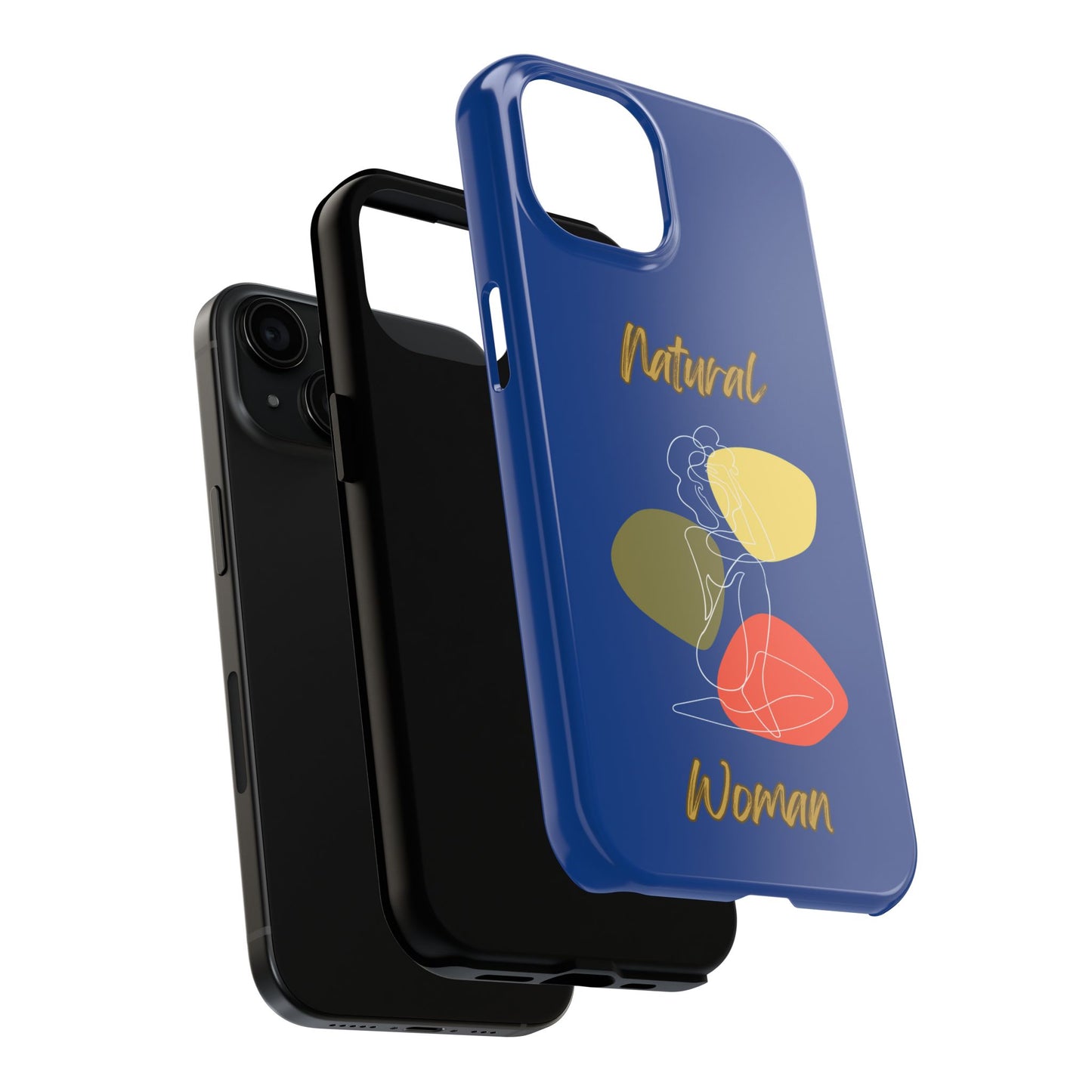 Natural Woman Colorful Pose (WL)Tough Phone Cases DARK BLUE
