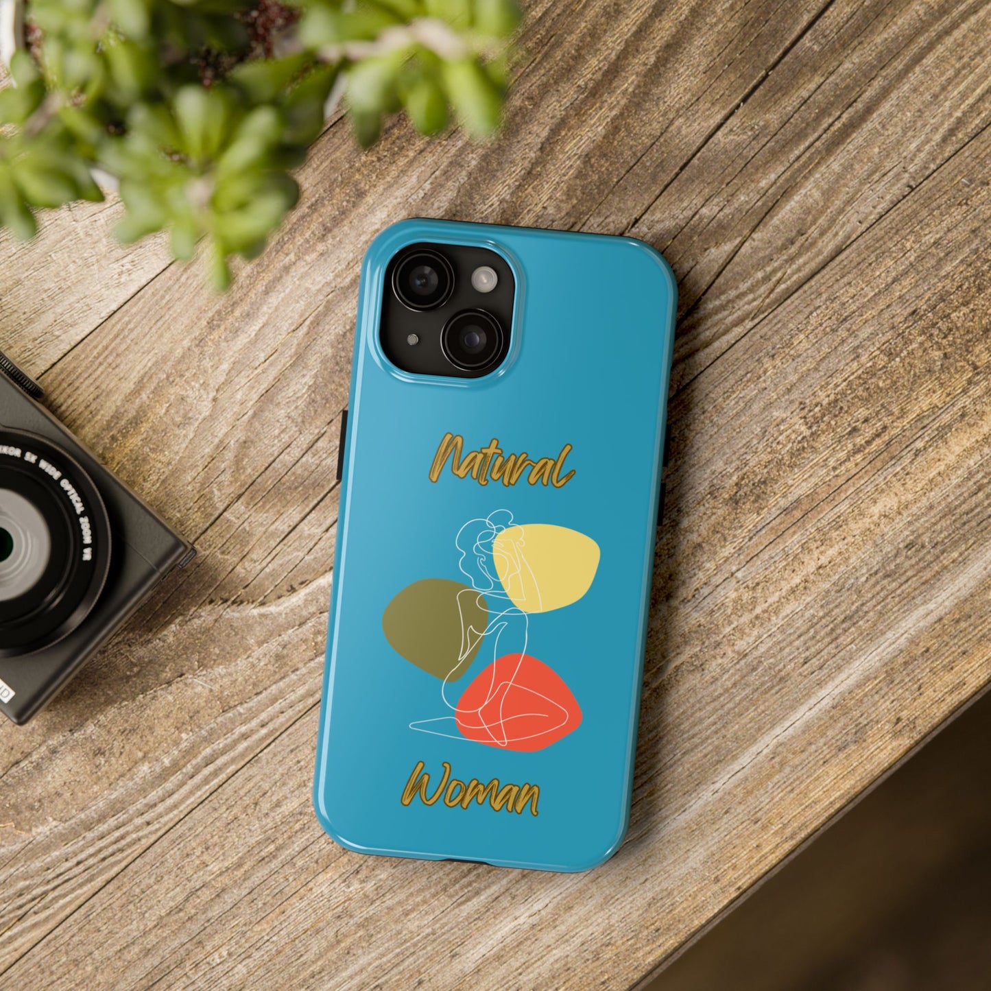 Natural Woman Colorful Pose (WL)Tough Phone Cases TURQUOISE