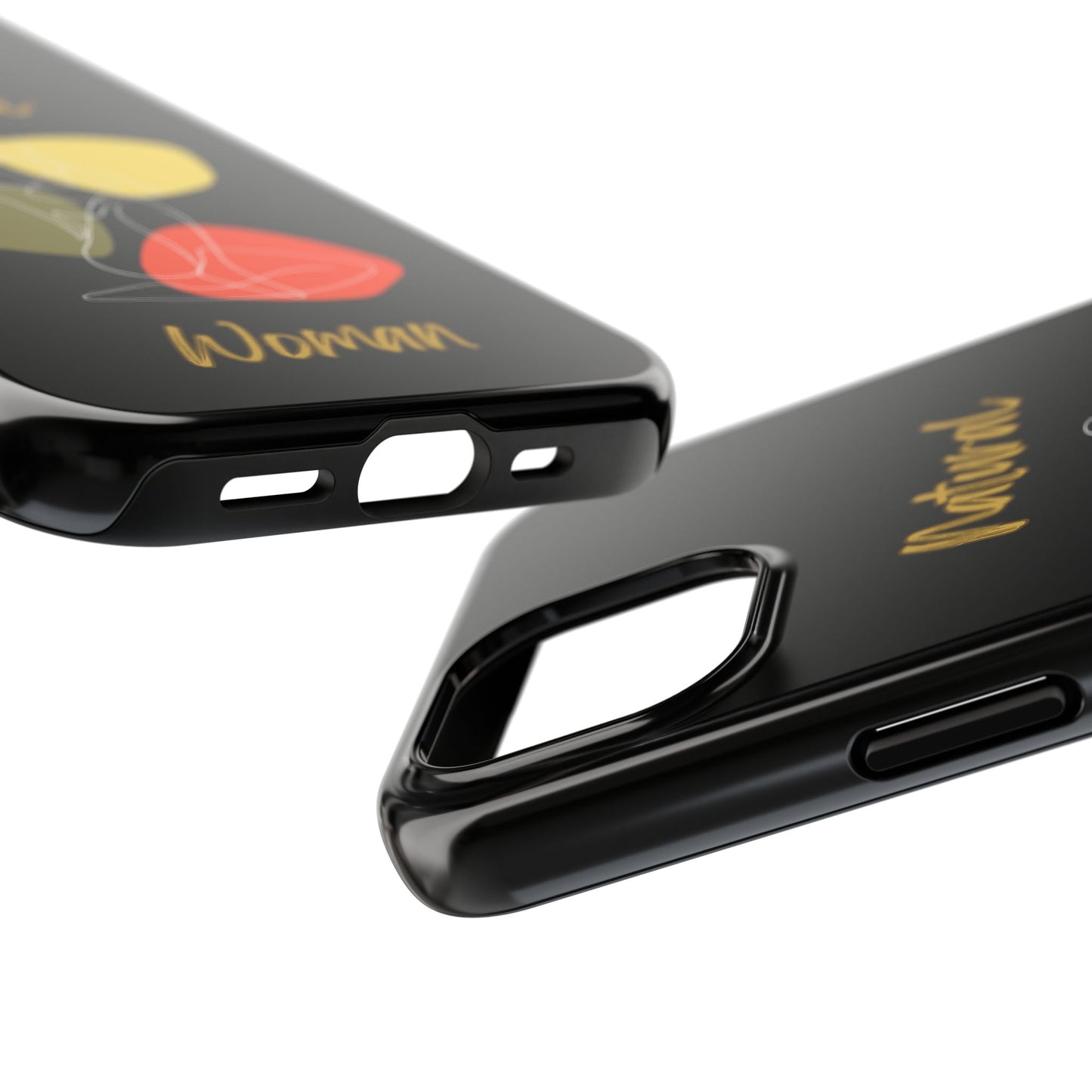 Natural Woman Colorful Pose (WL)Tough Phone Cases BLACK