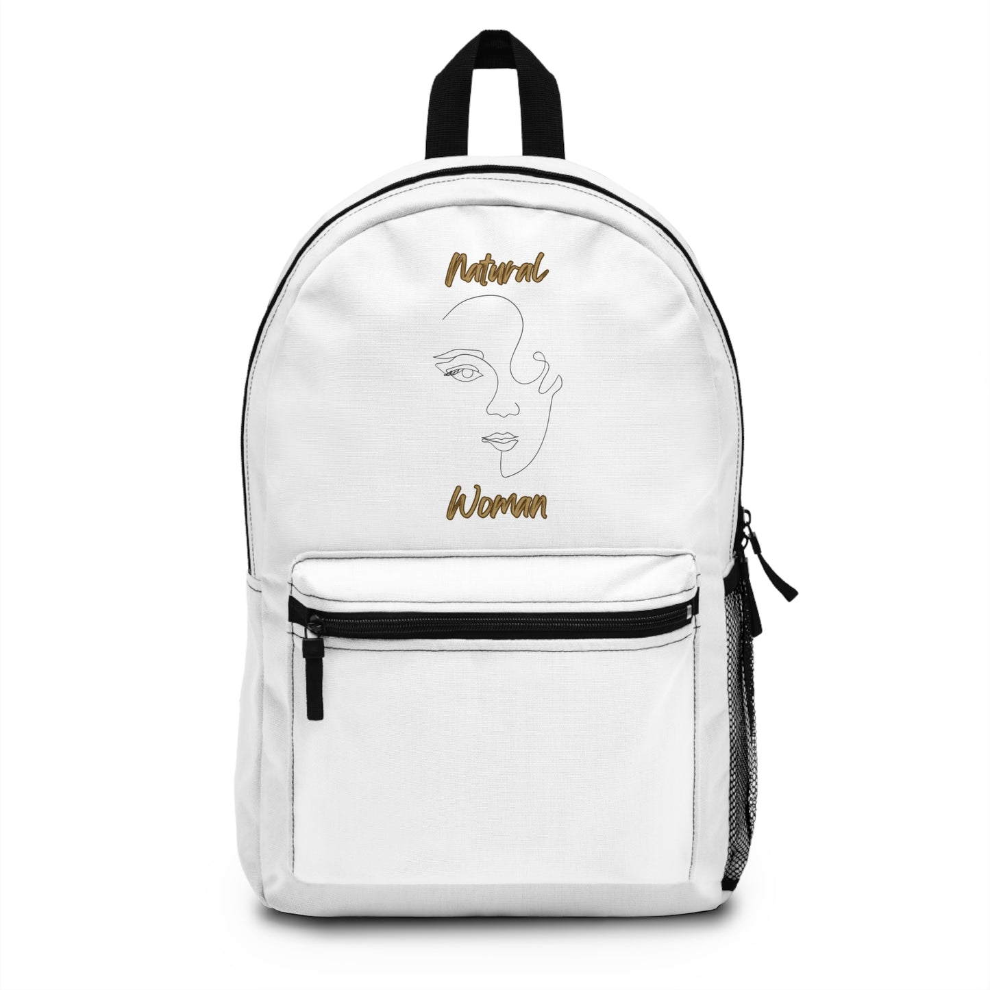 Natural Woman Looking (BL) Backpack WHITE