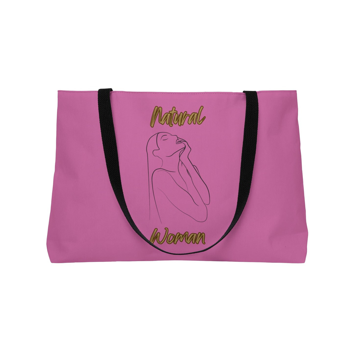 Natural Woman Thank You (BL) Weekender Tote Bag LIGHT PINK