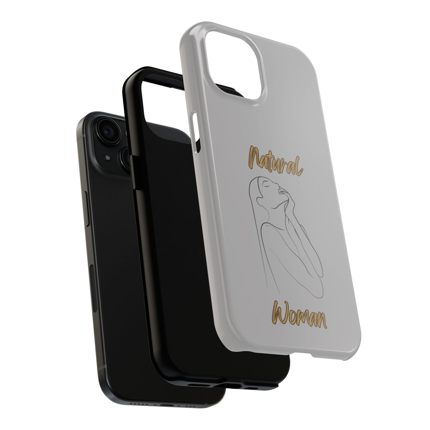 Natural Woman Thank You (BL) Tough Phone Cases LIGHT GREY