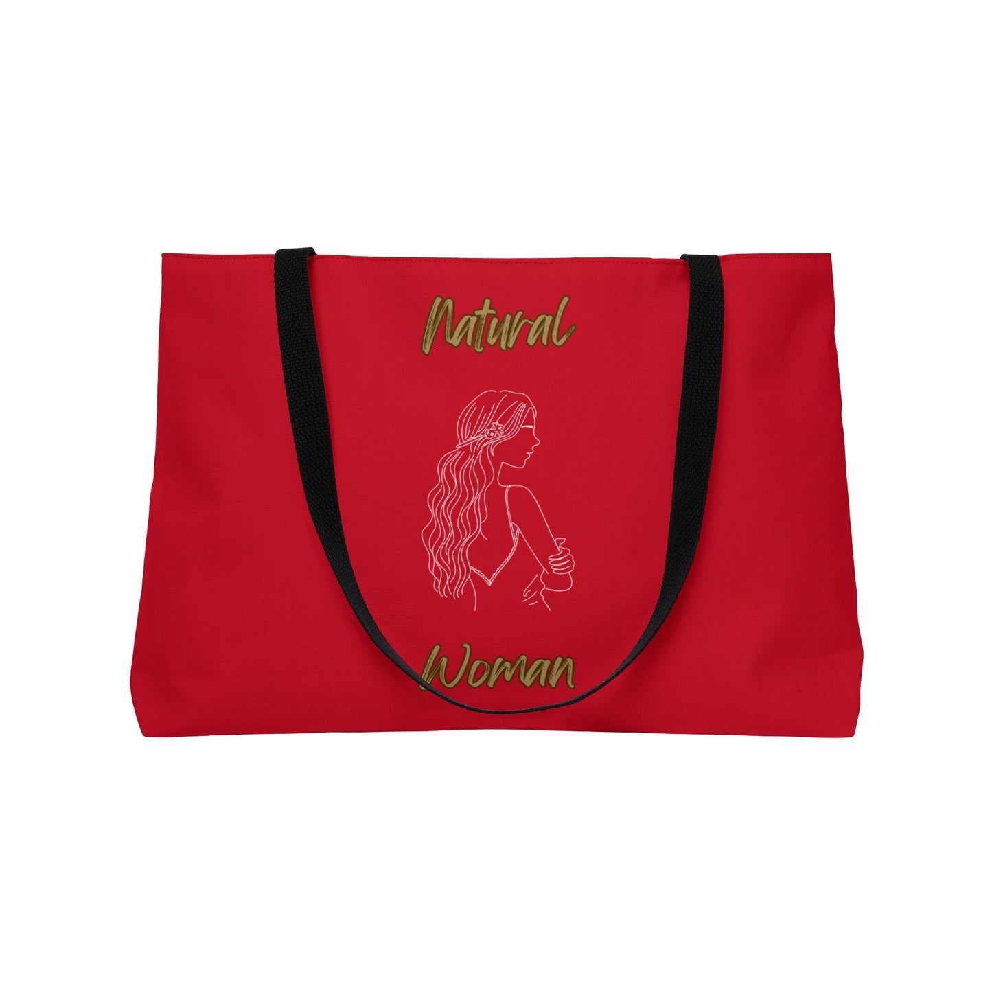 Natural Woman Young Woman (WL) Weekender Tote Bag DARK RED