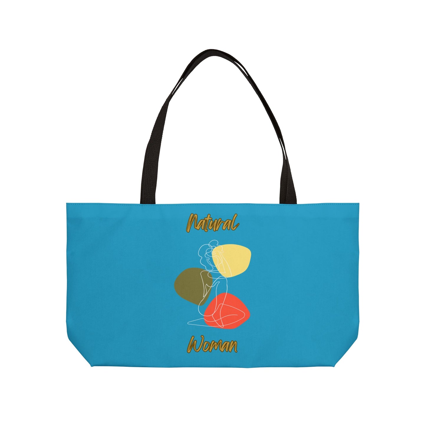 Natural Woman Colorful Pose (WL) Weekender Tote Bag TURQUOISE