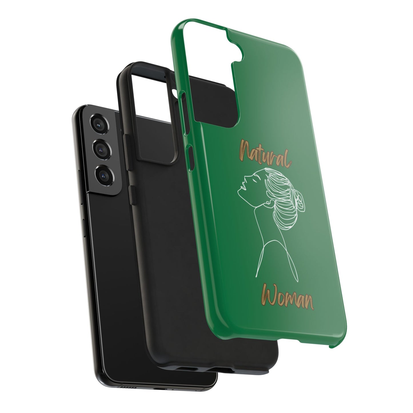 Natural Woman Wet Bun (WL) Tough Phone Cases DARK GREEN