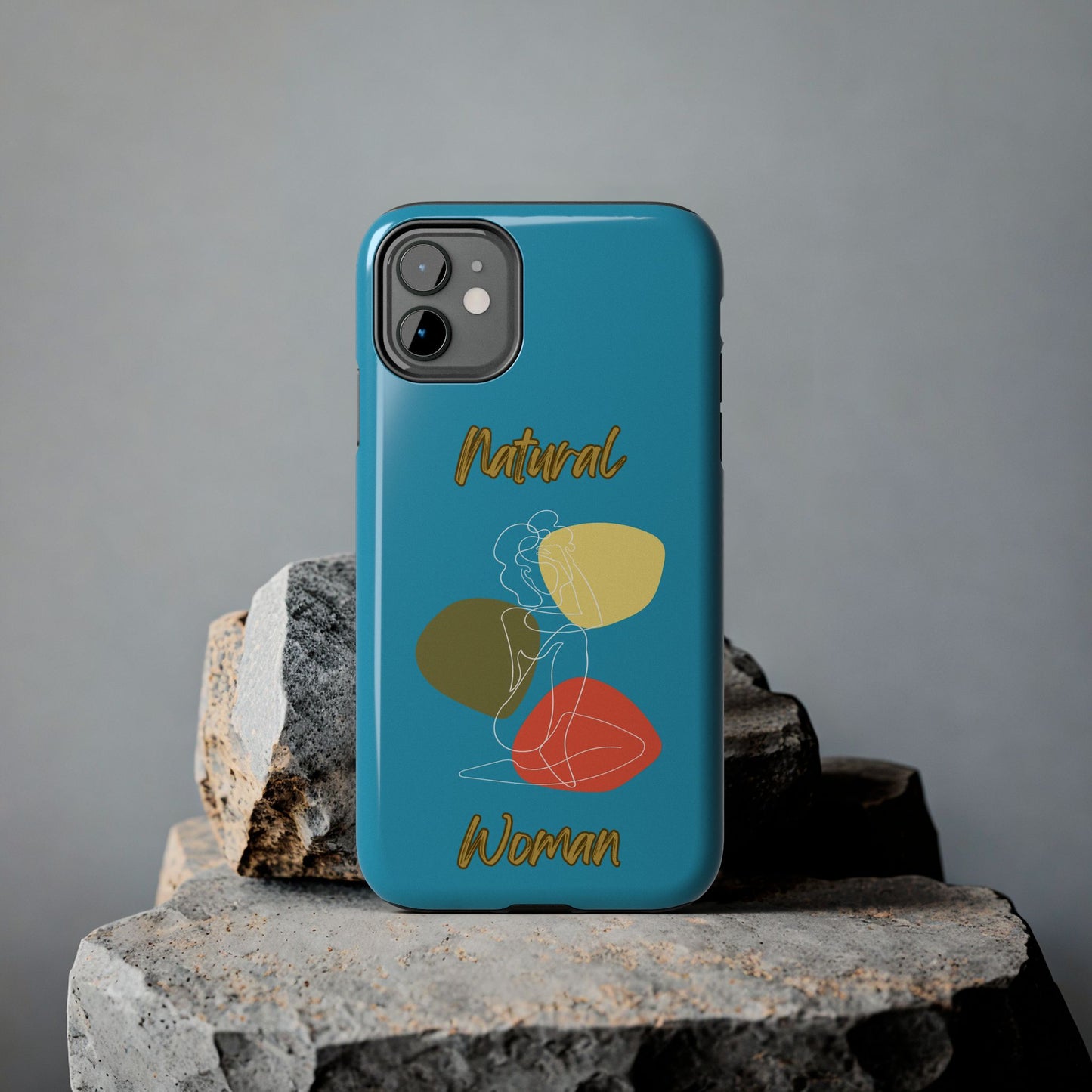 Natural Woman Colorful Pose (WL)Tough Phone Cases TURQUOISE
